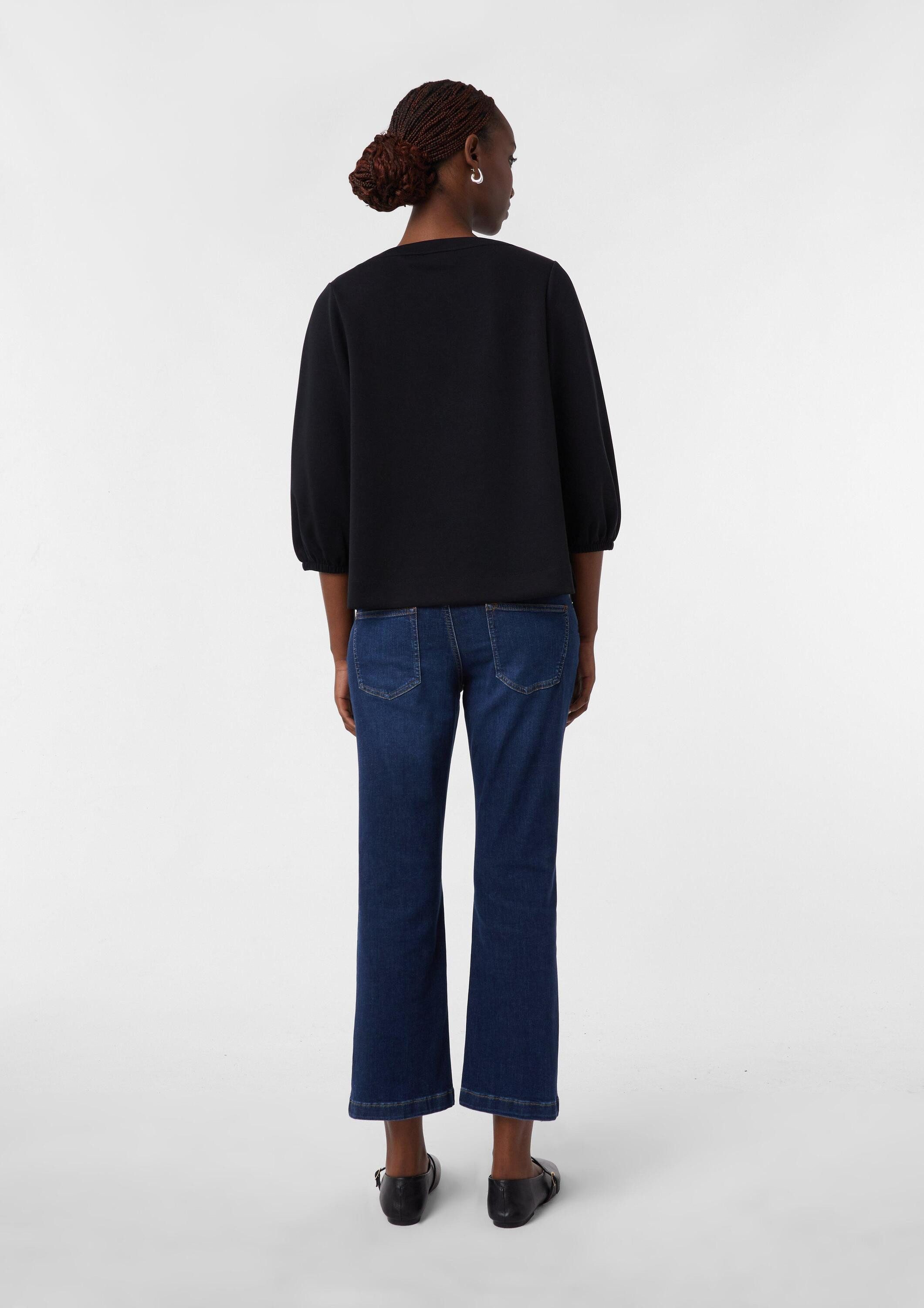 comma 3/4 Arm-Pullover Sweatshirt Sweatshirt mit Ballonärmel und Seitenschl günstig online kaufen