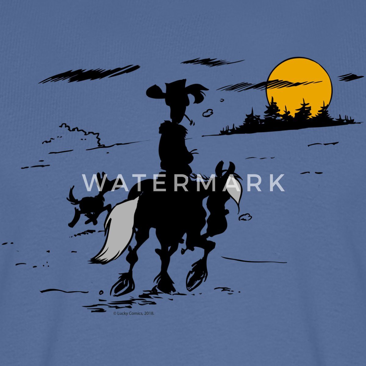 Spreadshirt T-Shirt Lucky Luke mit Jolly günstig online kaufen