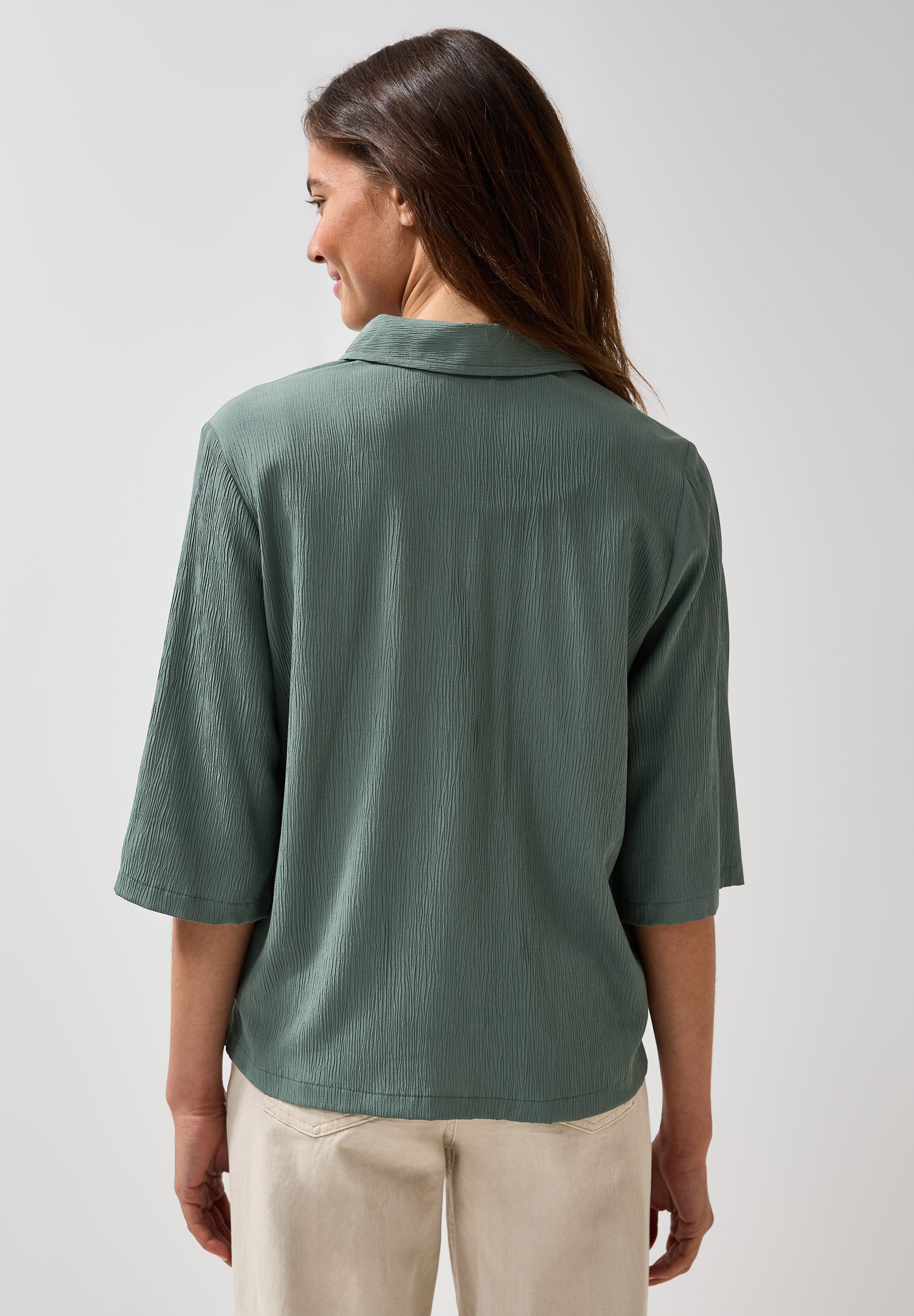 CECIL Hemdbluse mit Struktur und Knopfleiste günstig online kaufen
