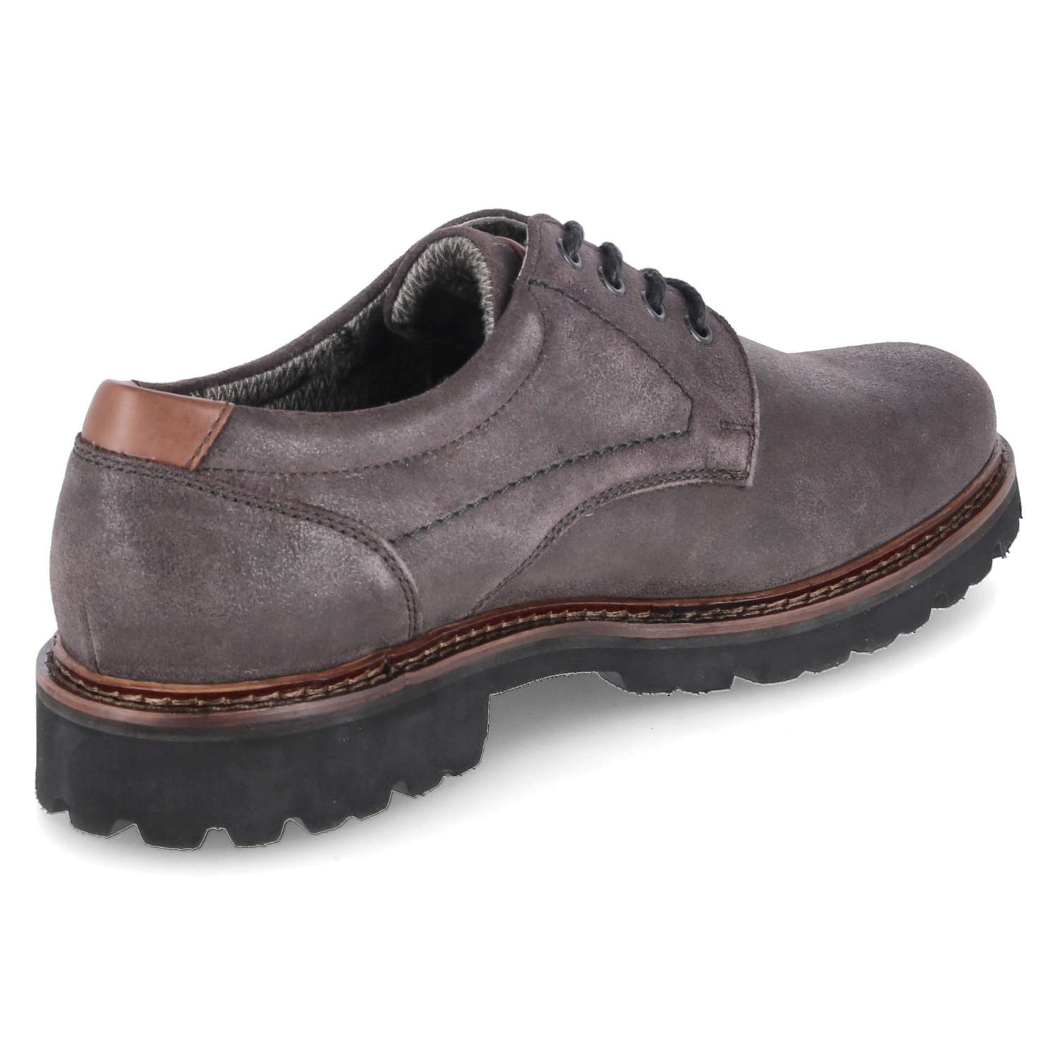 SIOUX Sioux 38354 SP Herren Rauleder grau Schnürschuh