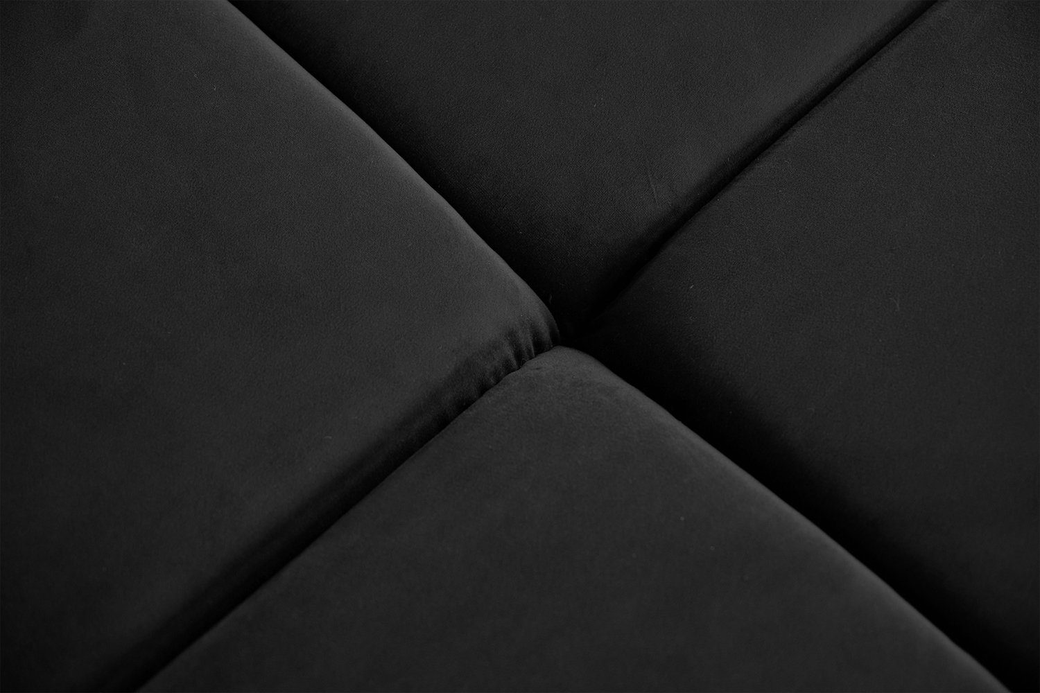 KAWOLA Ecksofa schwarz Sofa Farben NEVADA, und versch. Ausführungen Velvet, versch