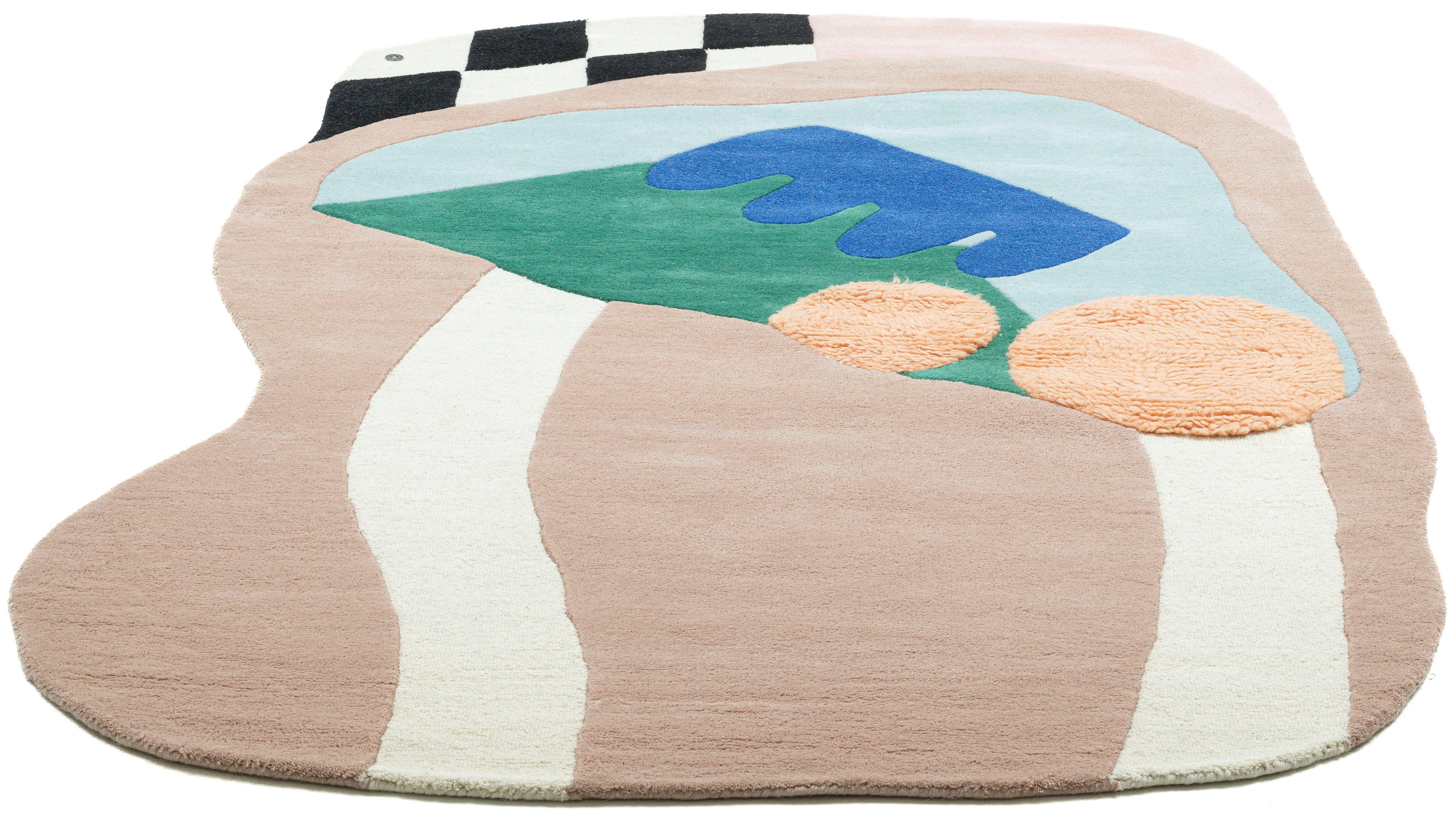 TOM TAILOR HOME Designteppich Bings Oranges & Combs, rechteckig, Höhe: 10 mm, Kurzflor, reine Wolle, modernes abstraktes Design. Reduzierter Preis € 638,99. Unverbindliche Preisempfehlung € 699,00