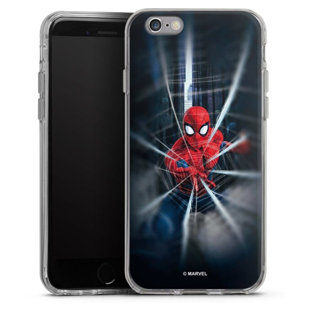 DeinDesign Handyhülle Marvel Spider-Man Kinofilm Spider-Man Webs In Action, Apple iPhone 6s Silikon Hülle Bumper Case Handy Schutzhülle