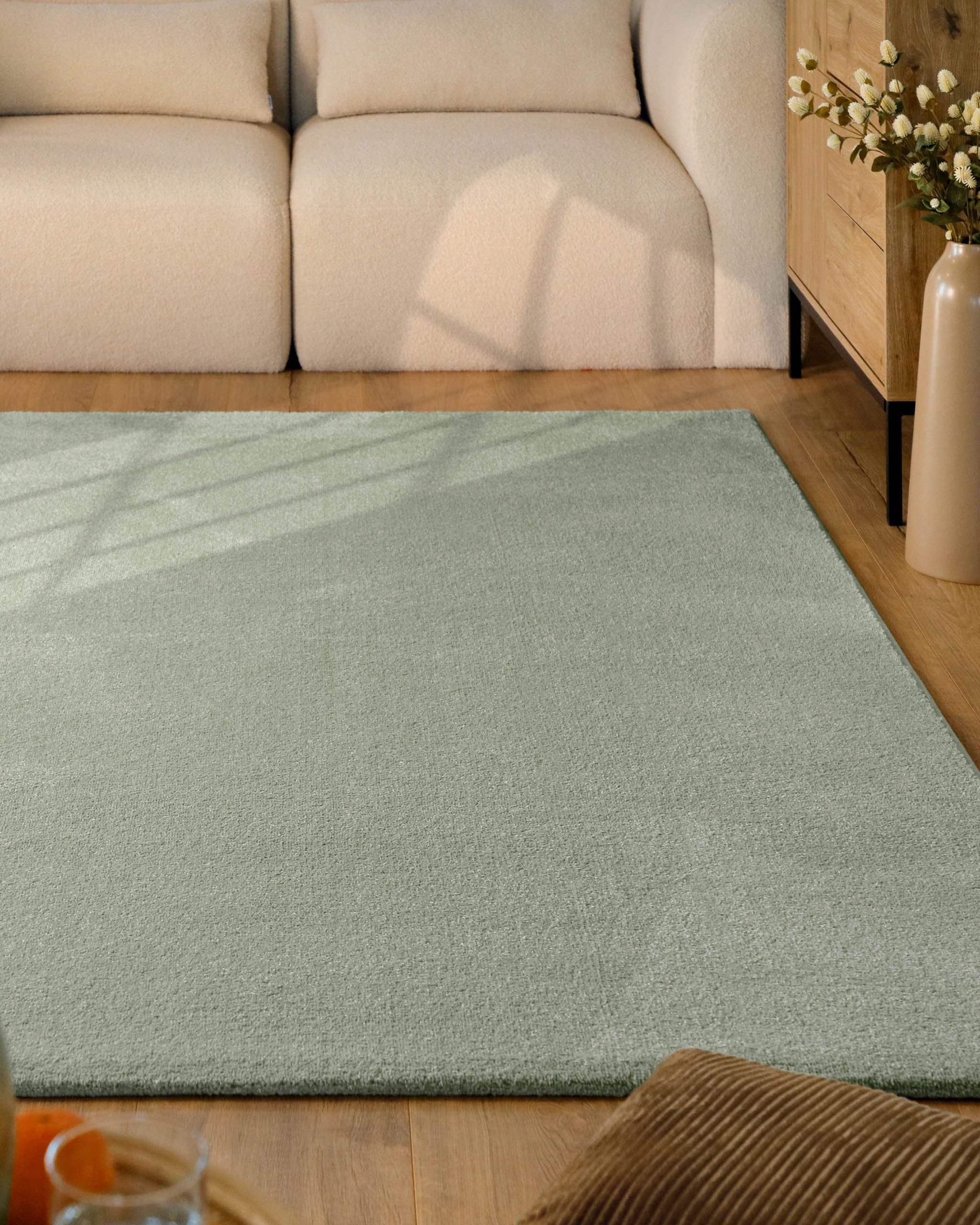 Esprit Teppich Vegas - ESPRIT Kollektion, rechteckig, Höhe: 15 mm, Kurzflor, uni, gewebt, pflegeleicht, formstabil, für Fußbodenheizung