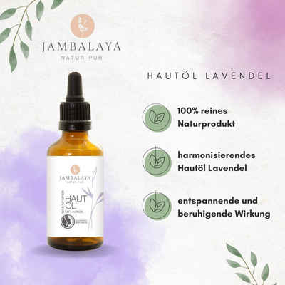 Jambalaya Körperöl Jambalaya Hautöl Lavendel, 50ml