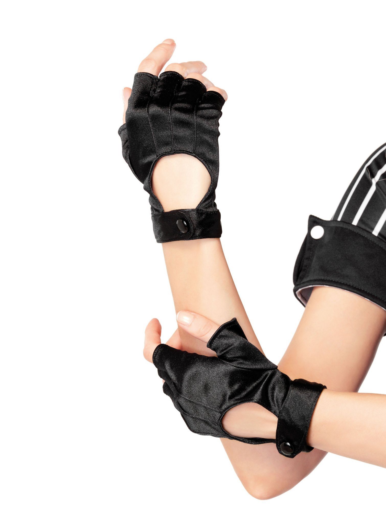 Leg Avenue Kostüm Fingerlose Handschuhe schwarz günstig online kaufen