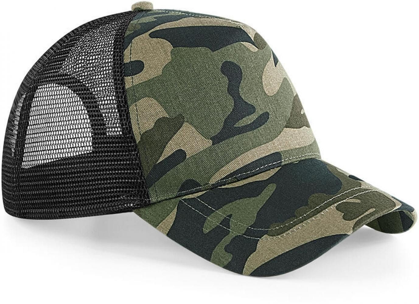 Beechfield® Trucker Cap Camo Snapback Trucker Cap / Kappe