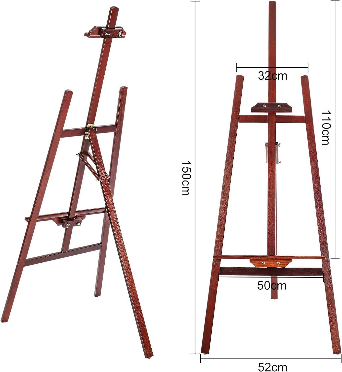 Youyijia Staffelei Staffelei aus Holz groß Atelierstaffelei verstellbare Standstaffelei