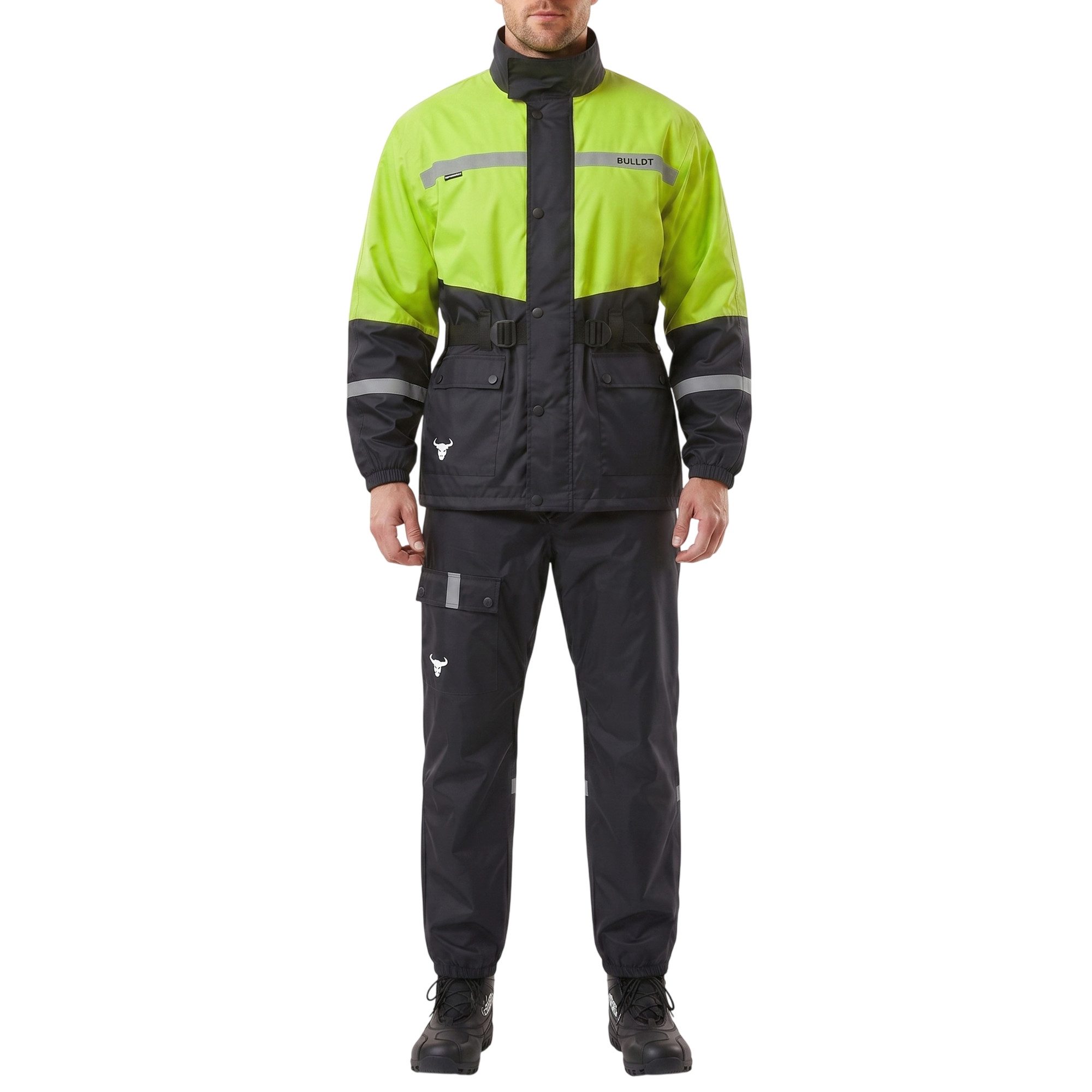 BULLDT Regenoverall BLD-Rainsuit-1 BULLDT Herren Motorrad Regenkombi Regenjacke Regenhose