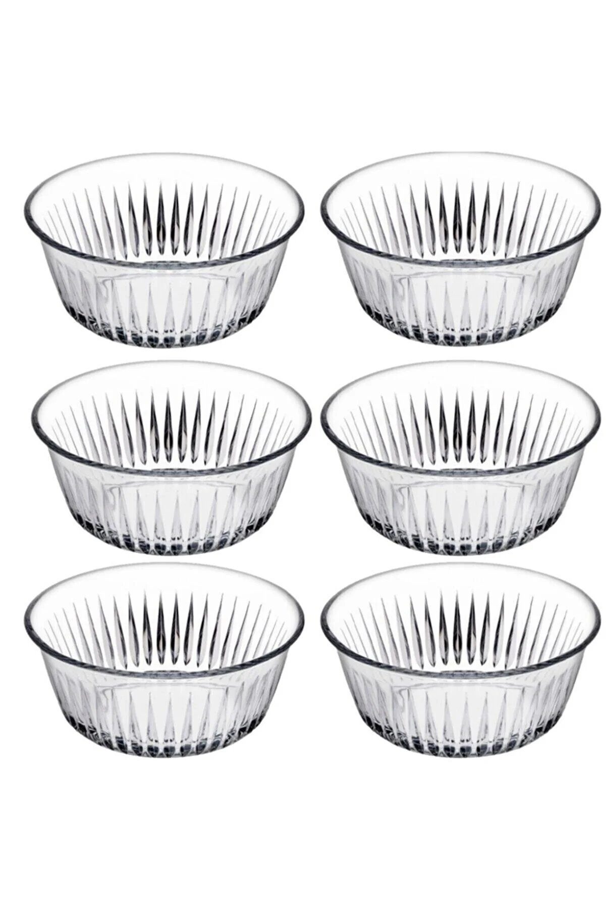 Pasabahce Schale 6er Frezya Schale 330cc Snackschale aus Glas Lebensmittelbehälter, (6-tlg)
