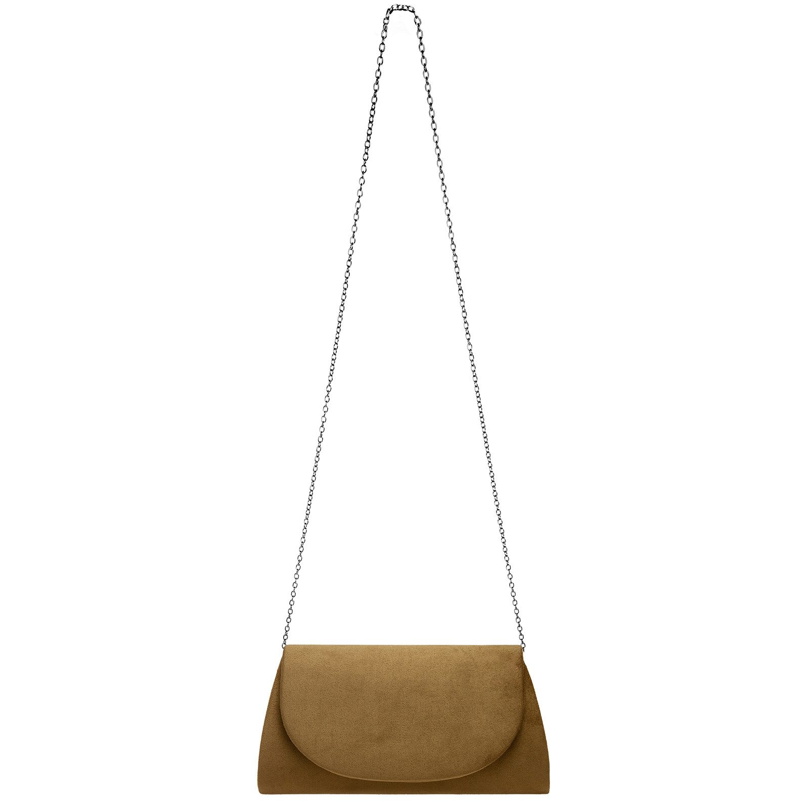 Caspar Clutch TA525 Damen elegante Textil Velours Abendtasche – Bild 5 von 5