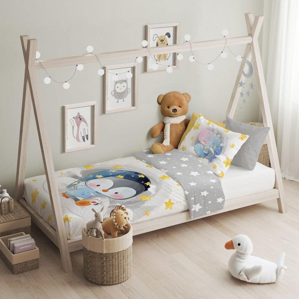 texpot Bettwäsche Kinderbettwäsche Pinguin bedruckt Garnitur, Baumwolle, 2 günstig online kaufen