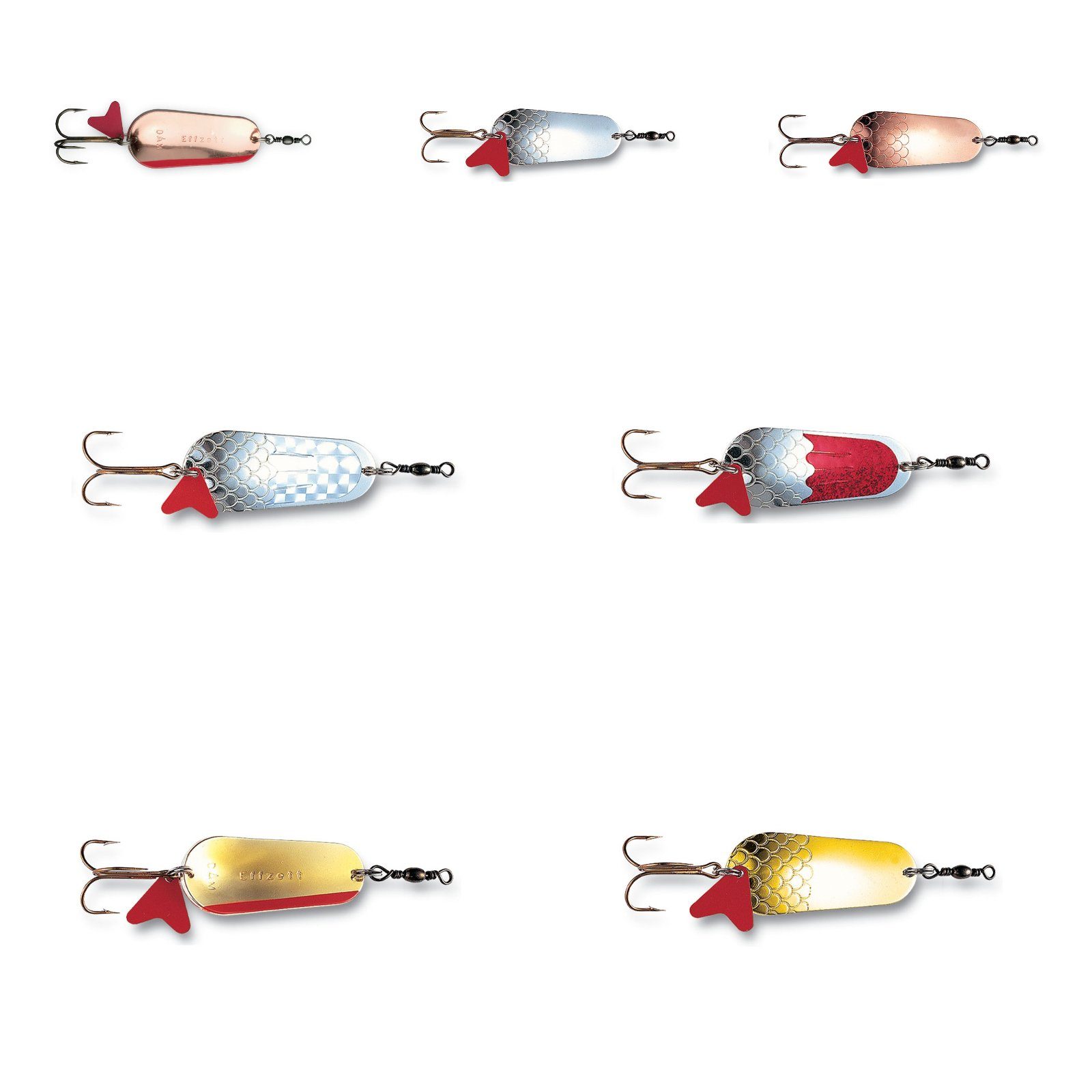 DAM Fishing Kunstköder, DAM Effzett Standard FZ 6g Silber/Kupfer Blinker