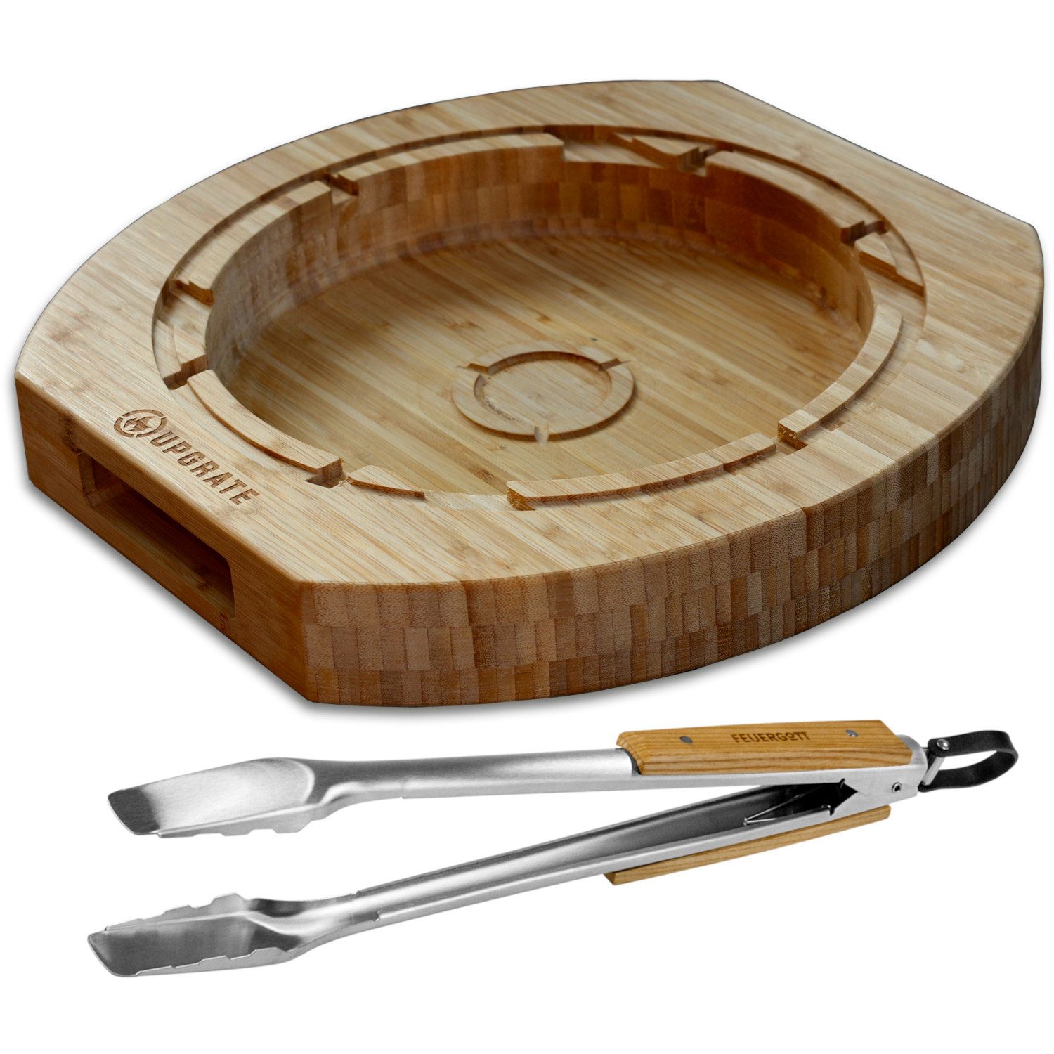 Feuergott Grilltopf UPGRATE BBQ Chef Board für Weber GBS System mit Feuergott Grillzange