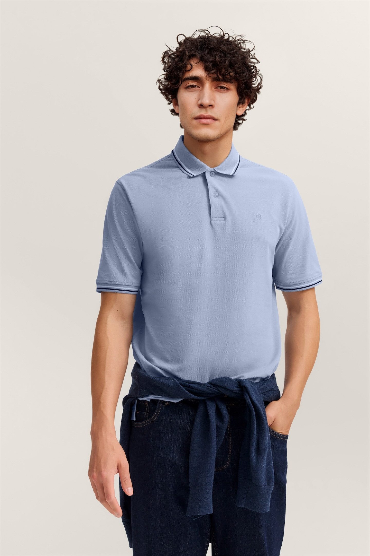 bugatti Poloshirt Modern Fit Basic Essential aus Baumwolle