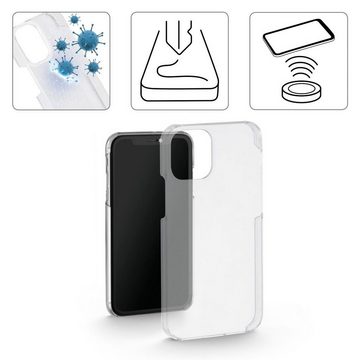 Hama Smartphone-Hülle Cover "Antibakteriell" für Apple iPhone 12 mini, Hülle Transparent, Antimikrobielle Oberfläche