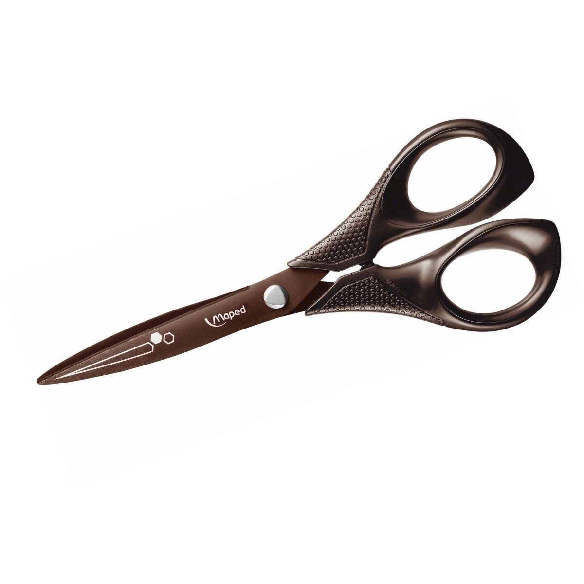 MAPED Papierscheren Schere Titanium 17cm schwarz auf Blisterkarte