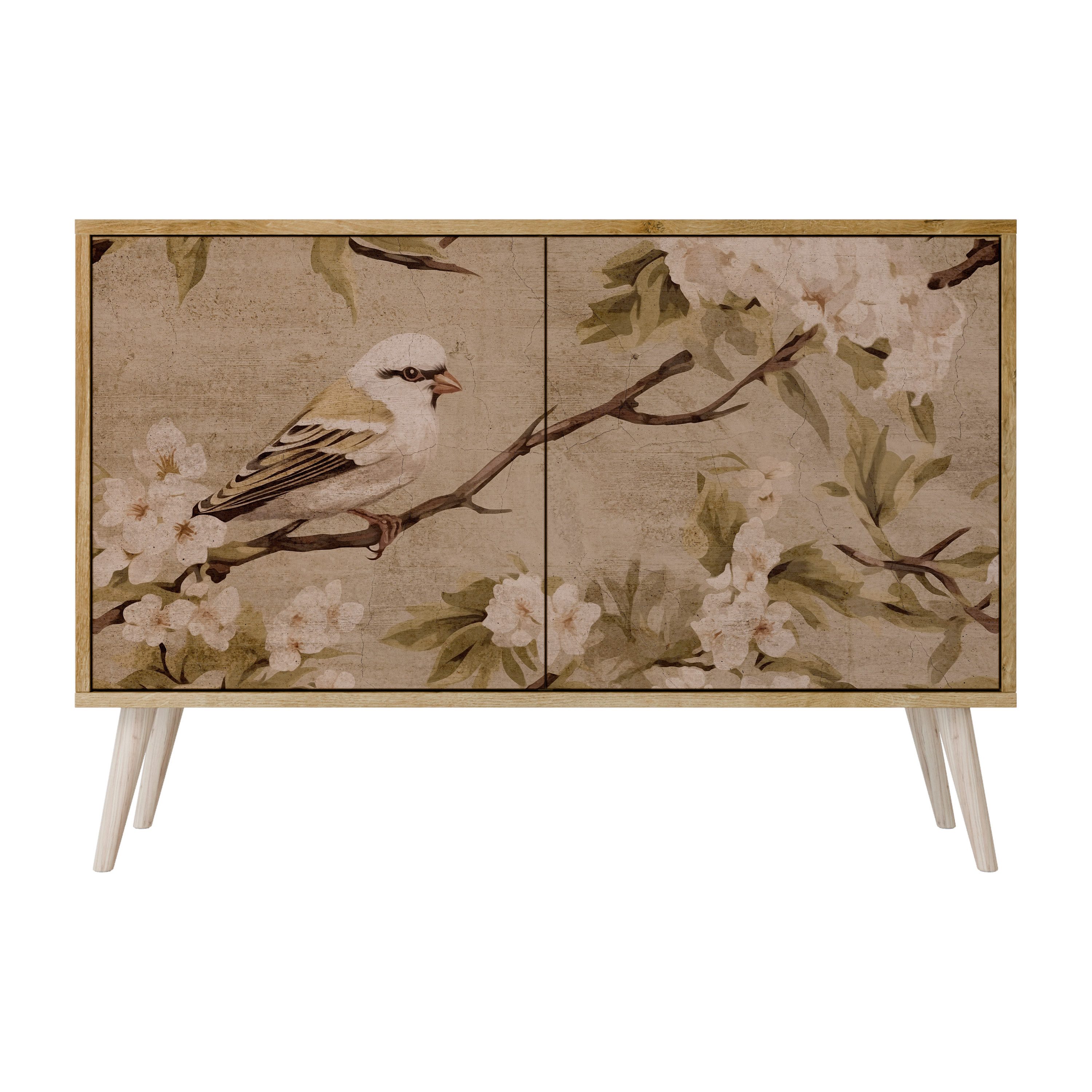 SPACEREBELS Kommode Sideboard Komodenschrank Möbel für Wohnzimmer Flur Esszimmer, mit 2 Türen oder mit 3 Türen