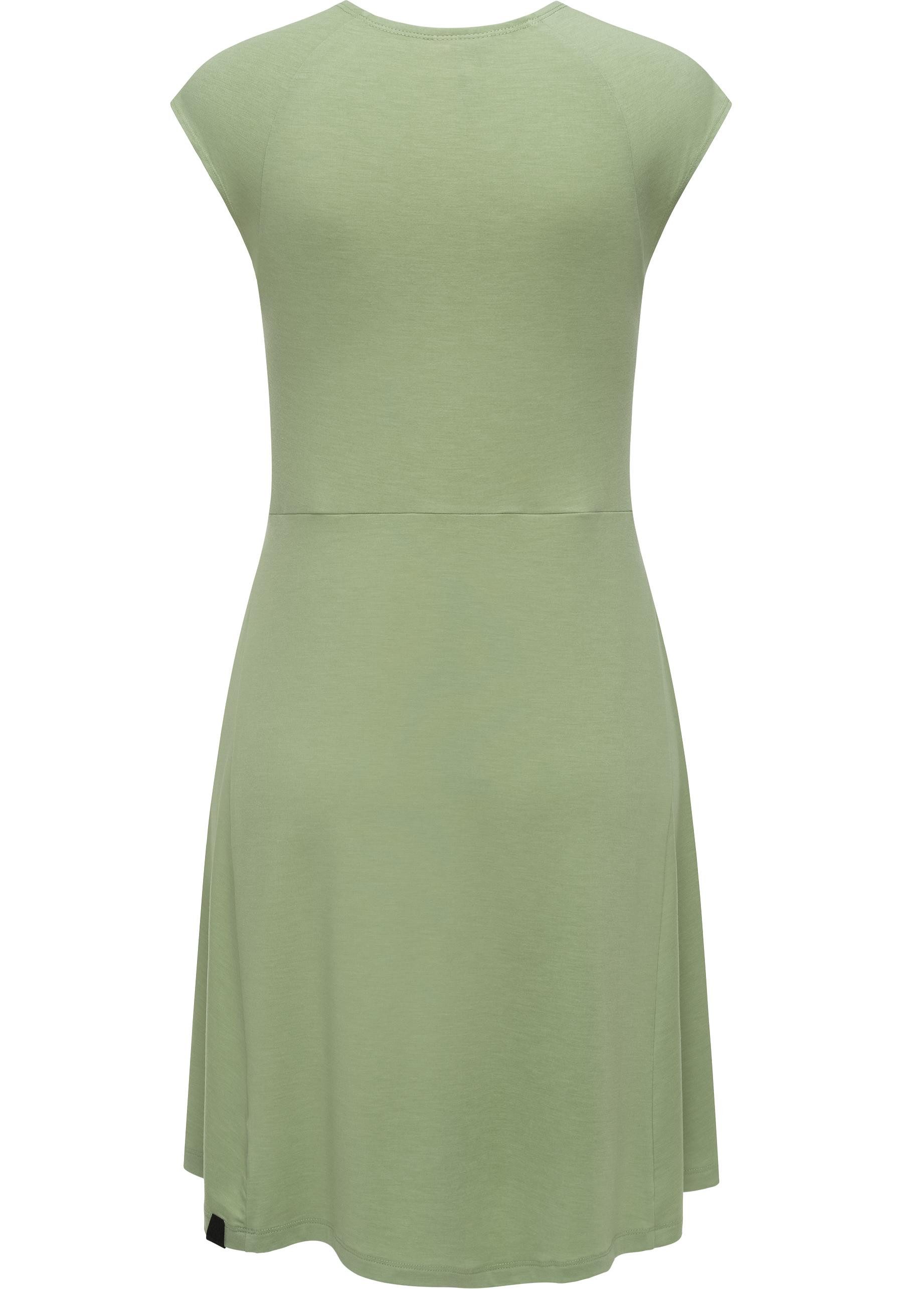 Ragwear Jerseykleid Comfrey Solid stylisches Sommerkleid mit tiefem V-Ausschnitt