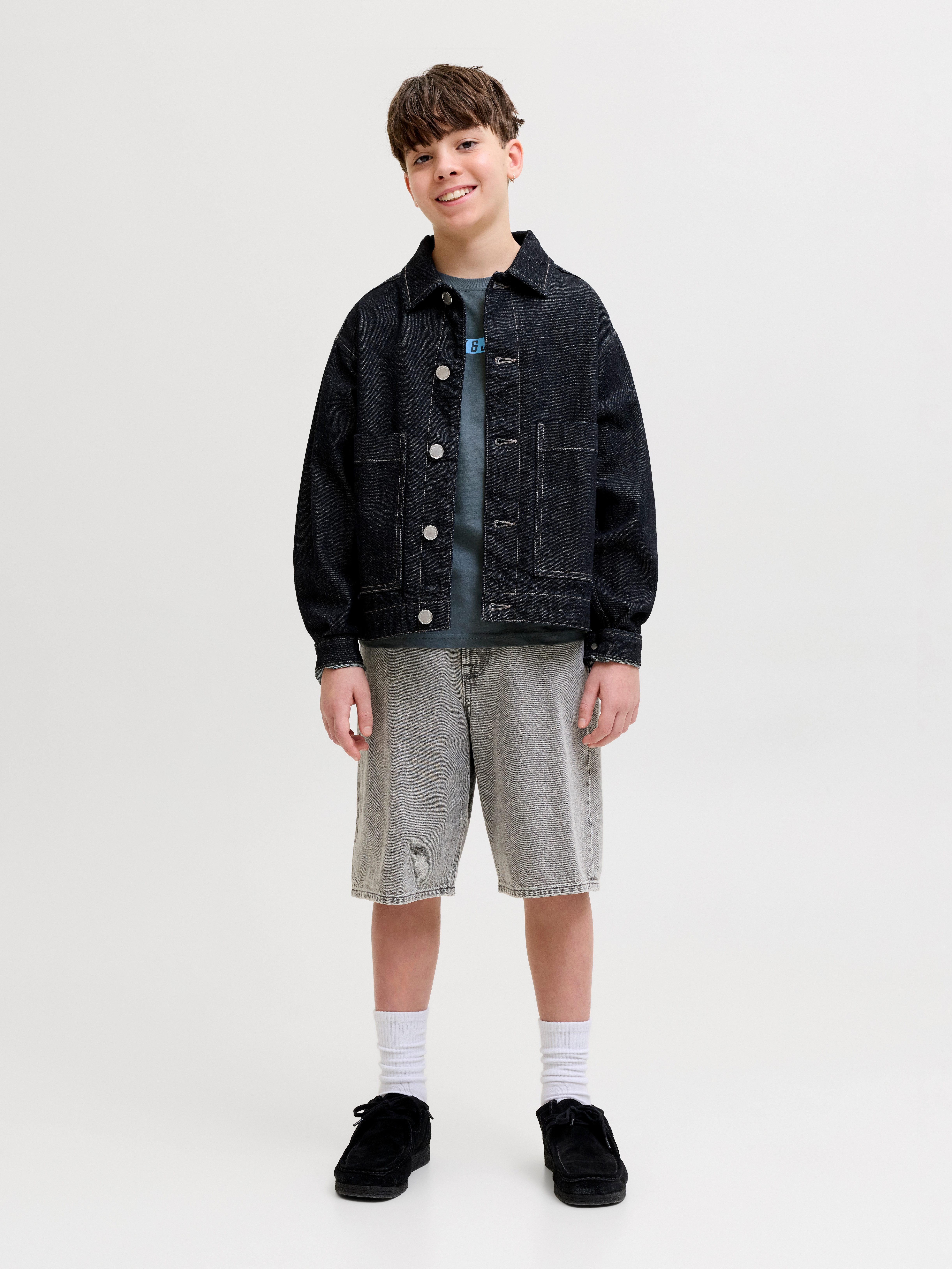 Jack & Jones Junior T-Shirt JJMUNK TEE SS CREW NECK SN JNR Baumwolle, regular fit – Bild 5 von 5