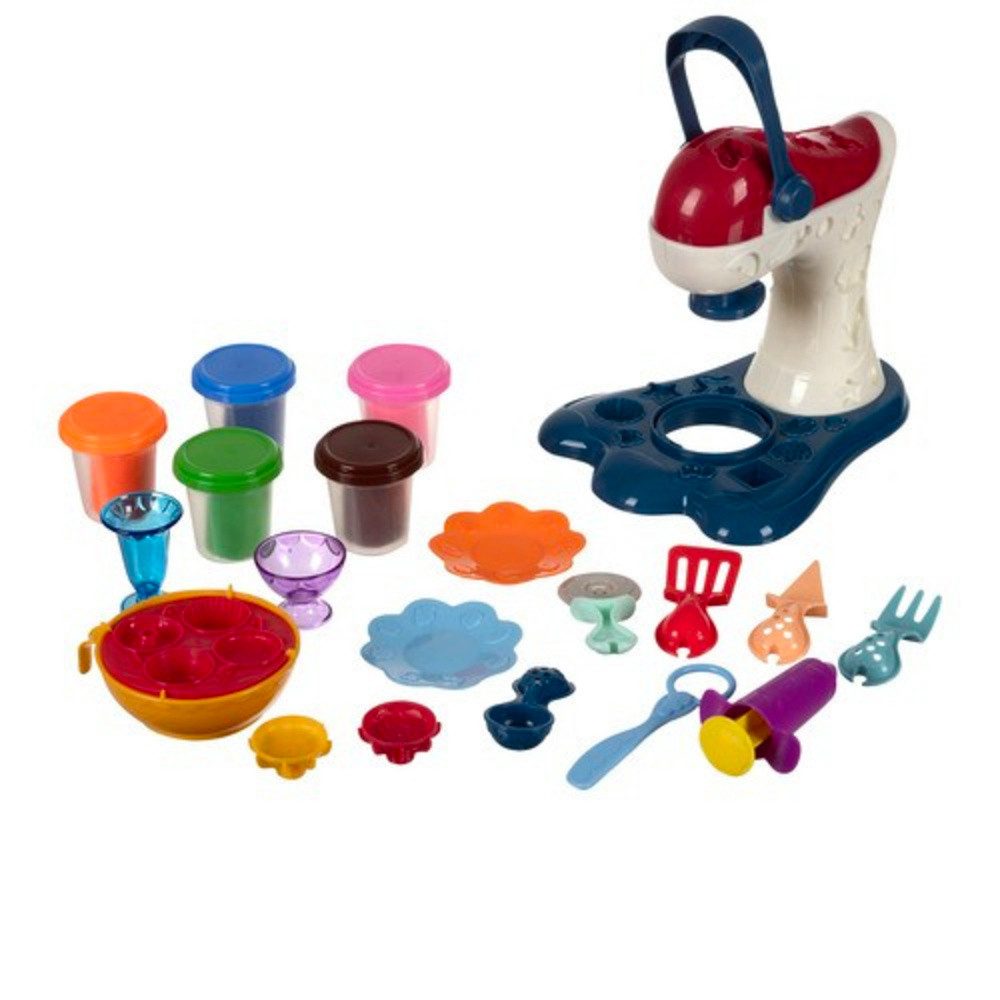 KRUZZEL Knete Knetmaschine Knettstoffmasse (Spar-Set, 1-tlg., basteln, formen), fördert die Fantasie und Kreativität der Kinder