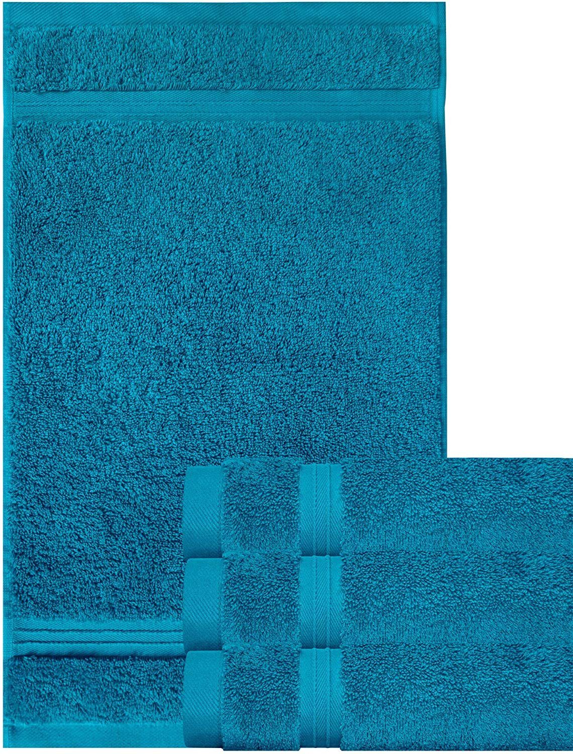 Frottee Blau Gästehandtücher (4-St), Lashuma Petrol cm Handtücher 30x50 Linz,