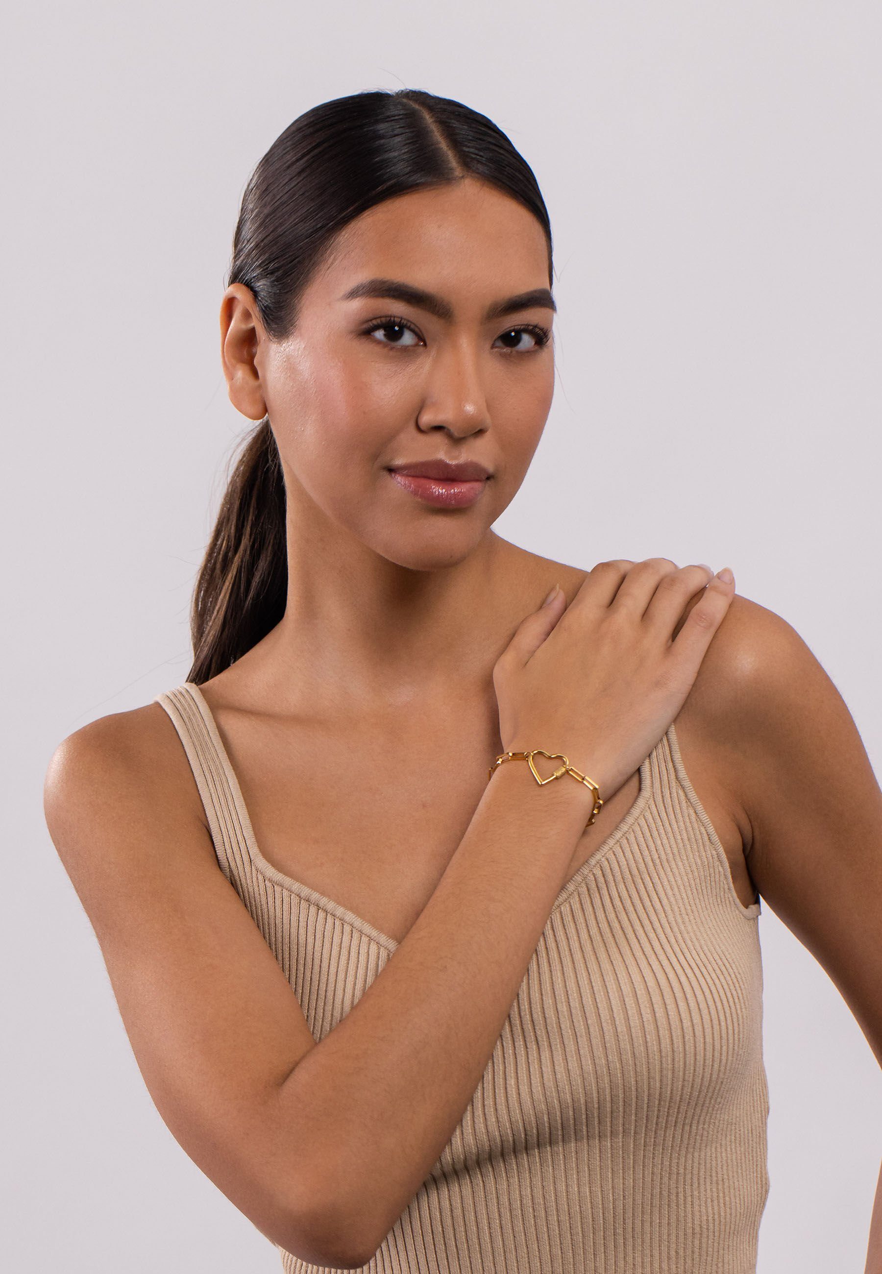 Purelei Edelstahlarmband Palekana Heart, mit eckigen günstig online kaufen