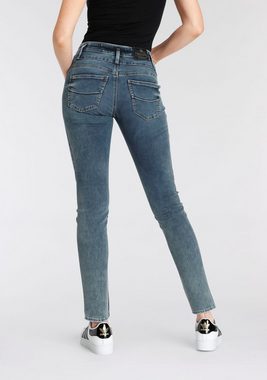 Herrlicher High-waist-Jeans Sharp Slim Reused Denim