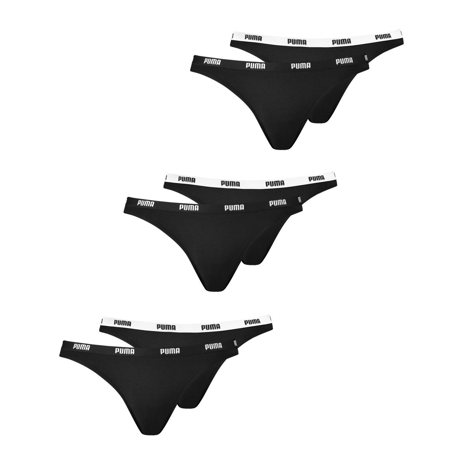 PUMA Bikinislip Bikini Slips (6-St., 6 Stück) mit Umlaufenden Markenlogo am günstig online kaufen