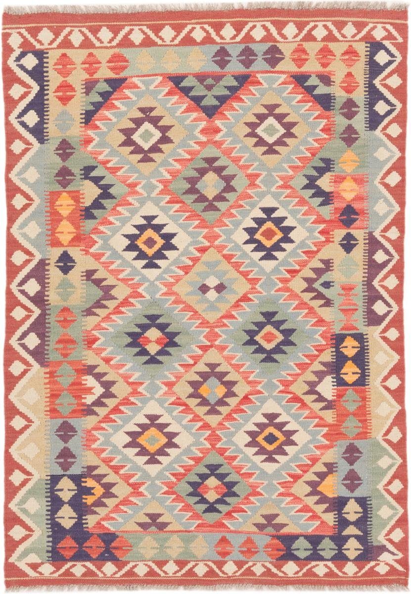 Orientteppich Kelim Afghan 102x144 Handgewebter Orientteppich, Nain Trading, rechteckig, Höhe: 3 mm