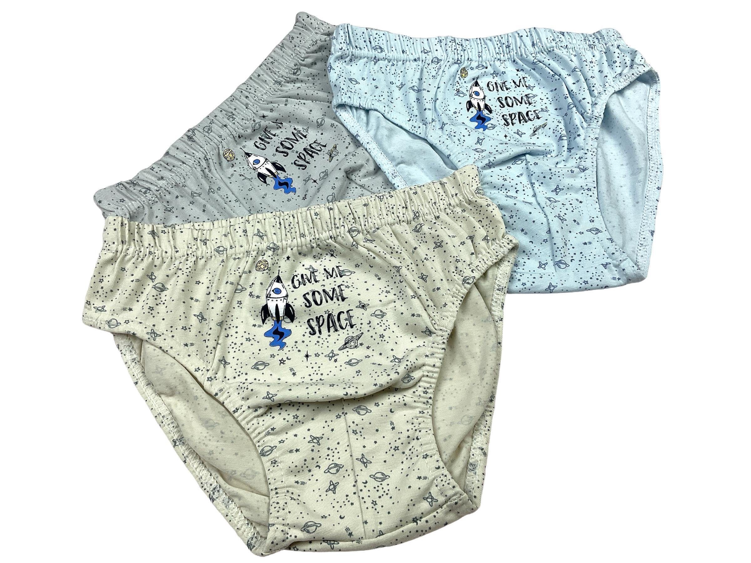 LOREZA Slip 5 Jungen Slips (Set, Space Unterwäsche - Baumwolle 5-St) Unterhosen