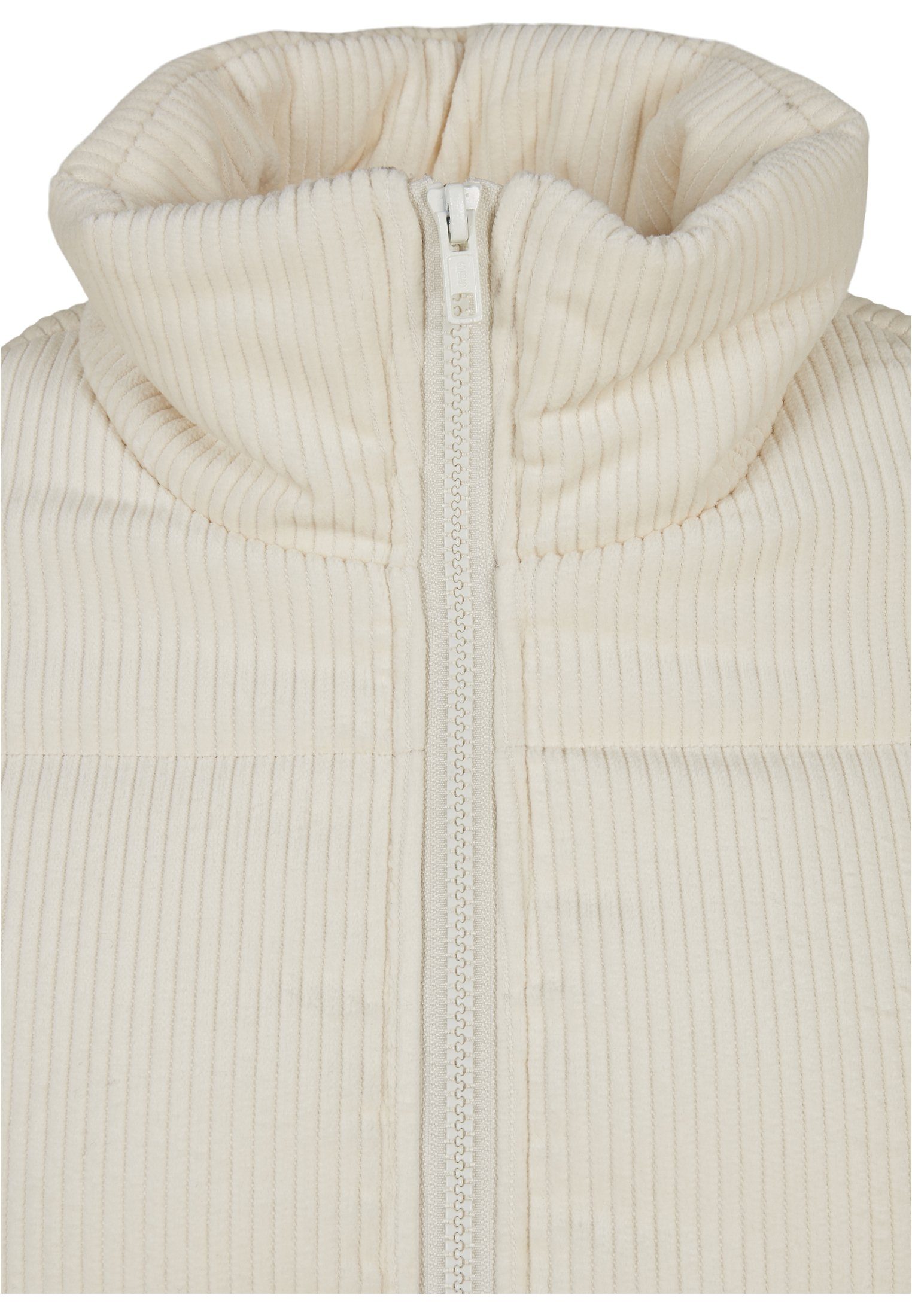URBAN CLASSICS Winterjacke Damen Ladies Puffer whitesand Corduroy (1-St) Jacket