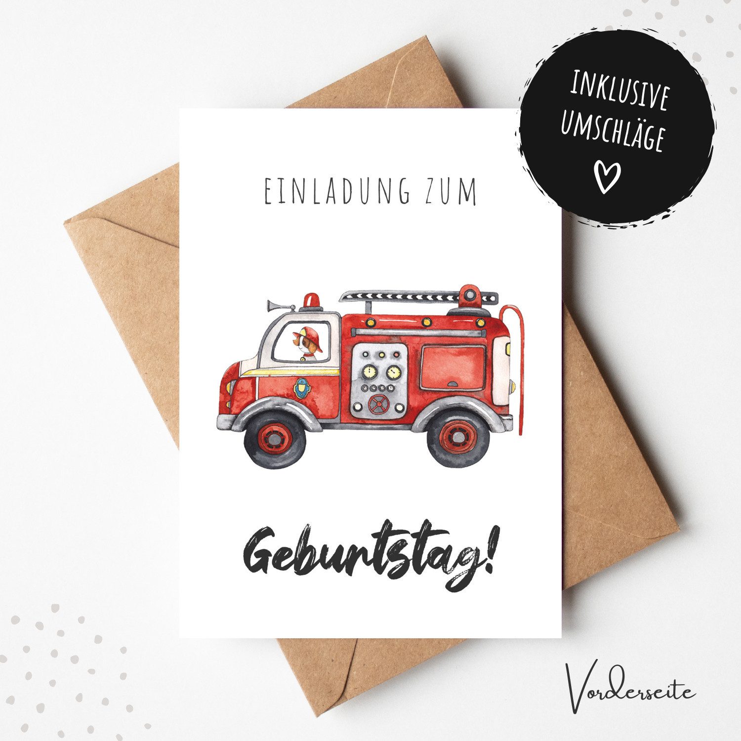 MeinBaby123® Einladungskarten Kindergeburtstag inkl. 10 Umschläge, Kindergeburtstag Jungs und Mädchen, Geburtstagseinladungen Kinder
