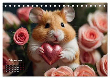 CALVENDO Wandkalender Hamstertage (Tischkalender 2025 DIN A5 quer), CALVENDO Monatskalender