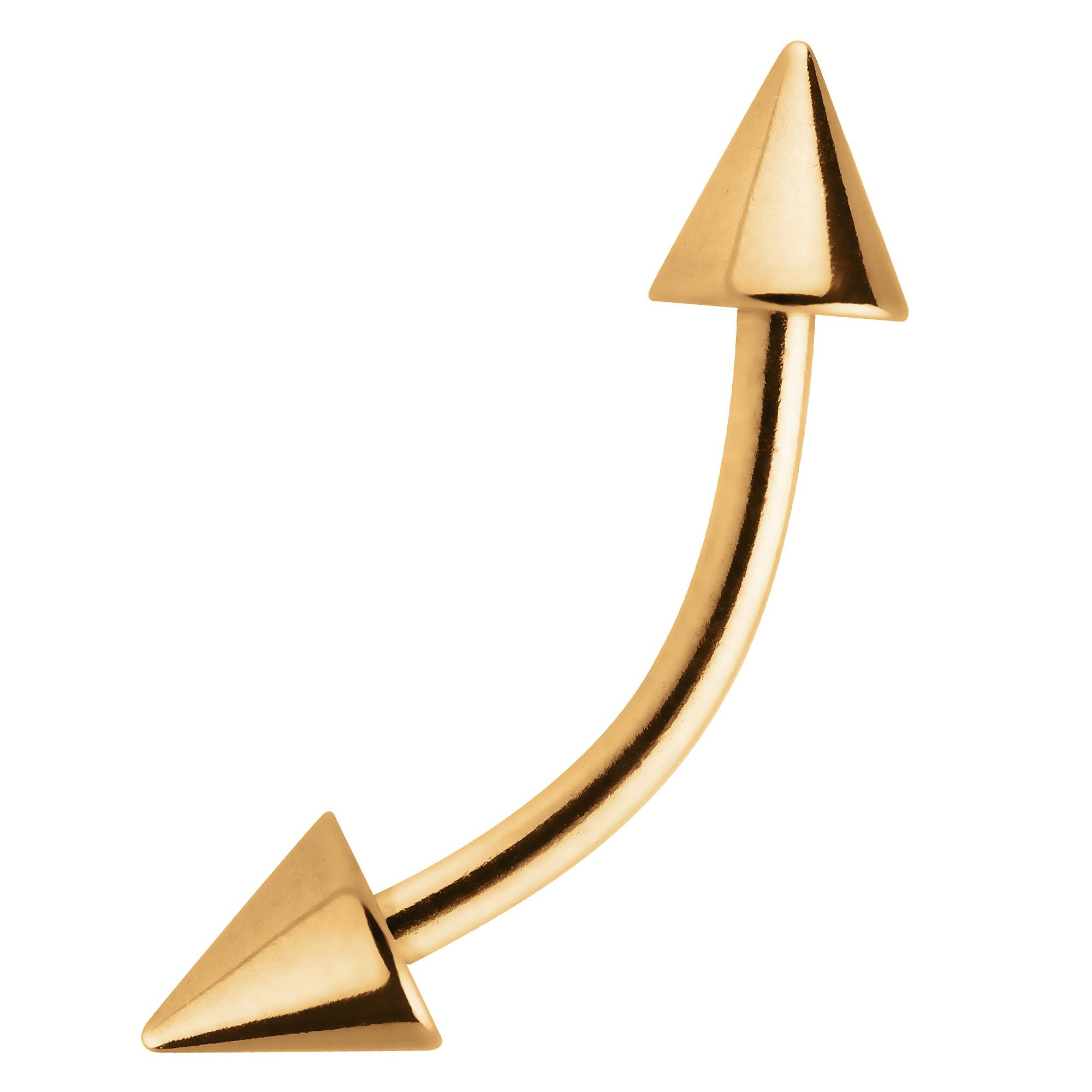 Taffstyle Augenbrauenpiercing Augenbrauenpiercing Eyebrow Spitzen Gold günstig online kaufen