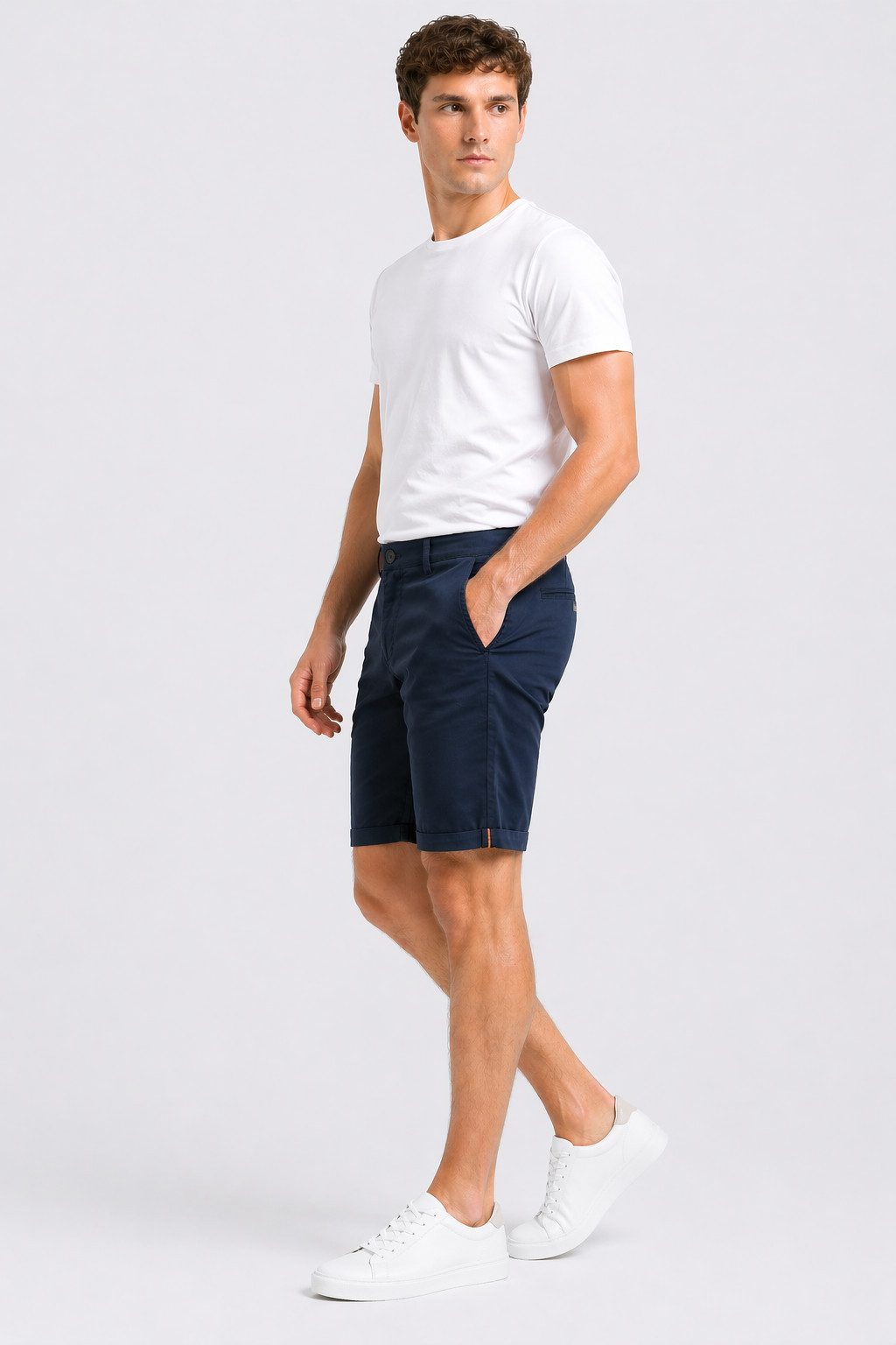 Smith & Solo Chinoshorts Kurze Hosen Herren, Baumwolle Shorts Männer Sommer Elasthan, Bermuda, Casual – Bild 3 von 5