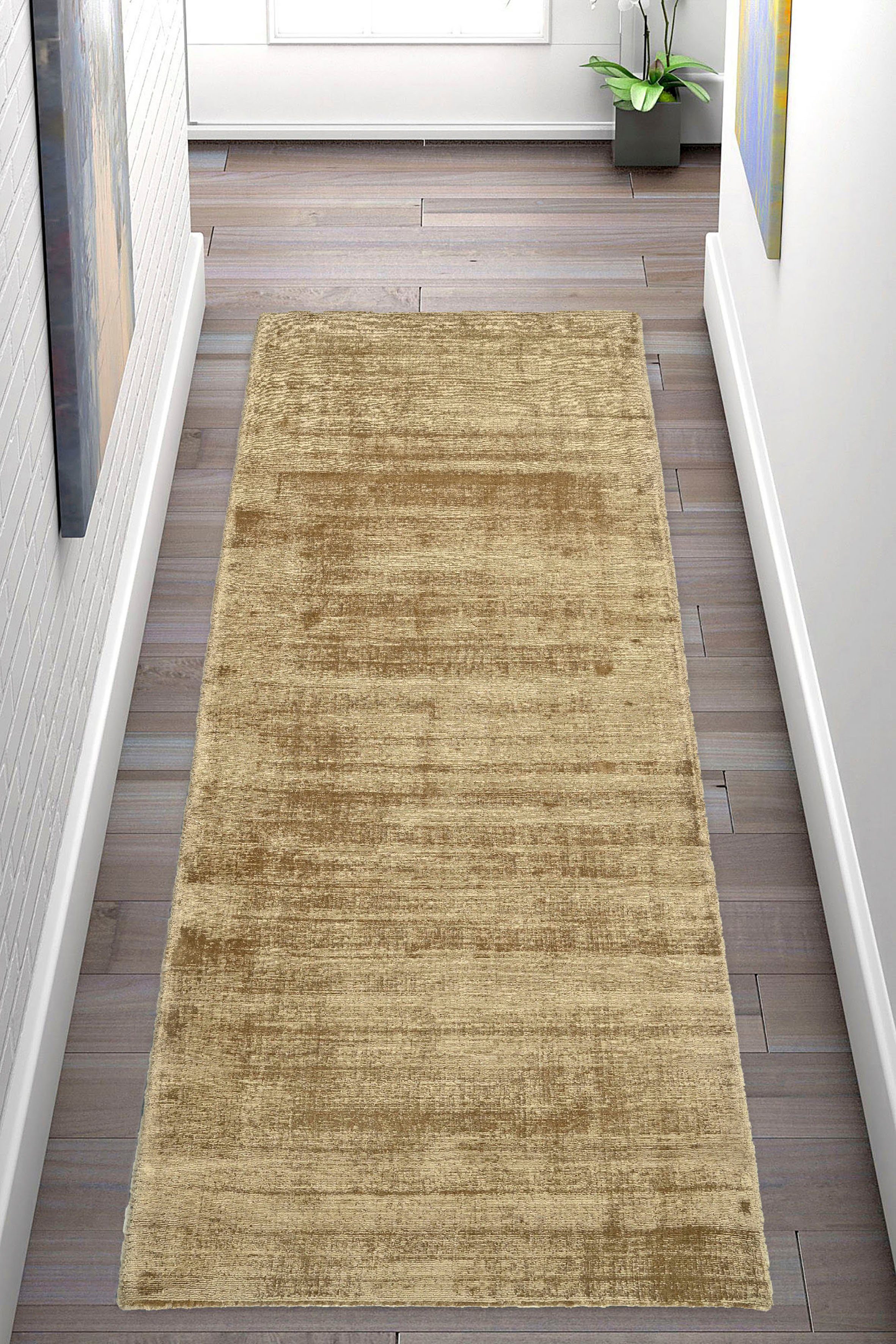 my home Läufer Shirley, handgewebter Viskose-Teppich, farblich changierend, günstig online kaufen