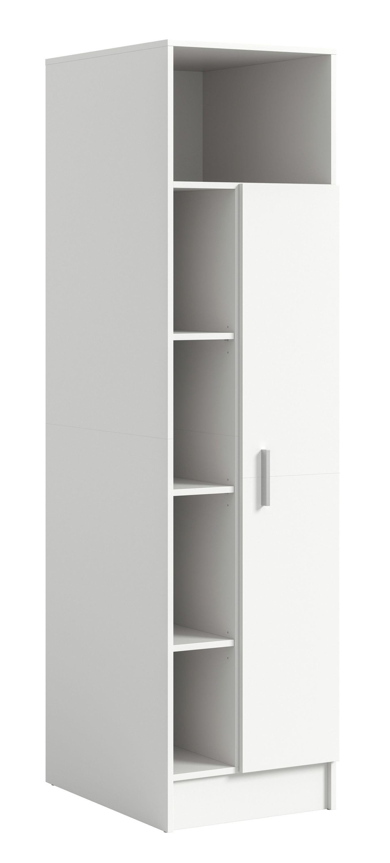 Aileenstore Mehrzweckschrank POLAR 50 cm Breite, Weiß, 1 Tür