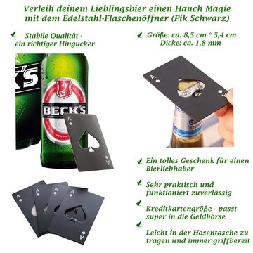 Lucadeau Socken Bier Socken mit Spruch und Edelstahl Flaschenöffner, bring mir Bier (Dose, 1 Paar) rutschfest, Gr. 38-44, Geschenke für Männer, Geburtstagsgeschenk