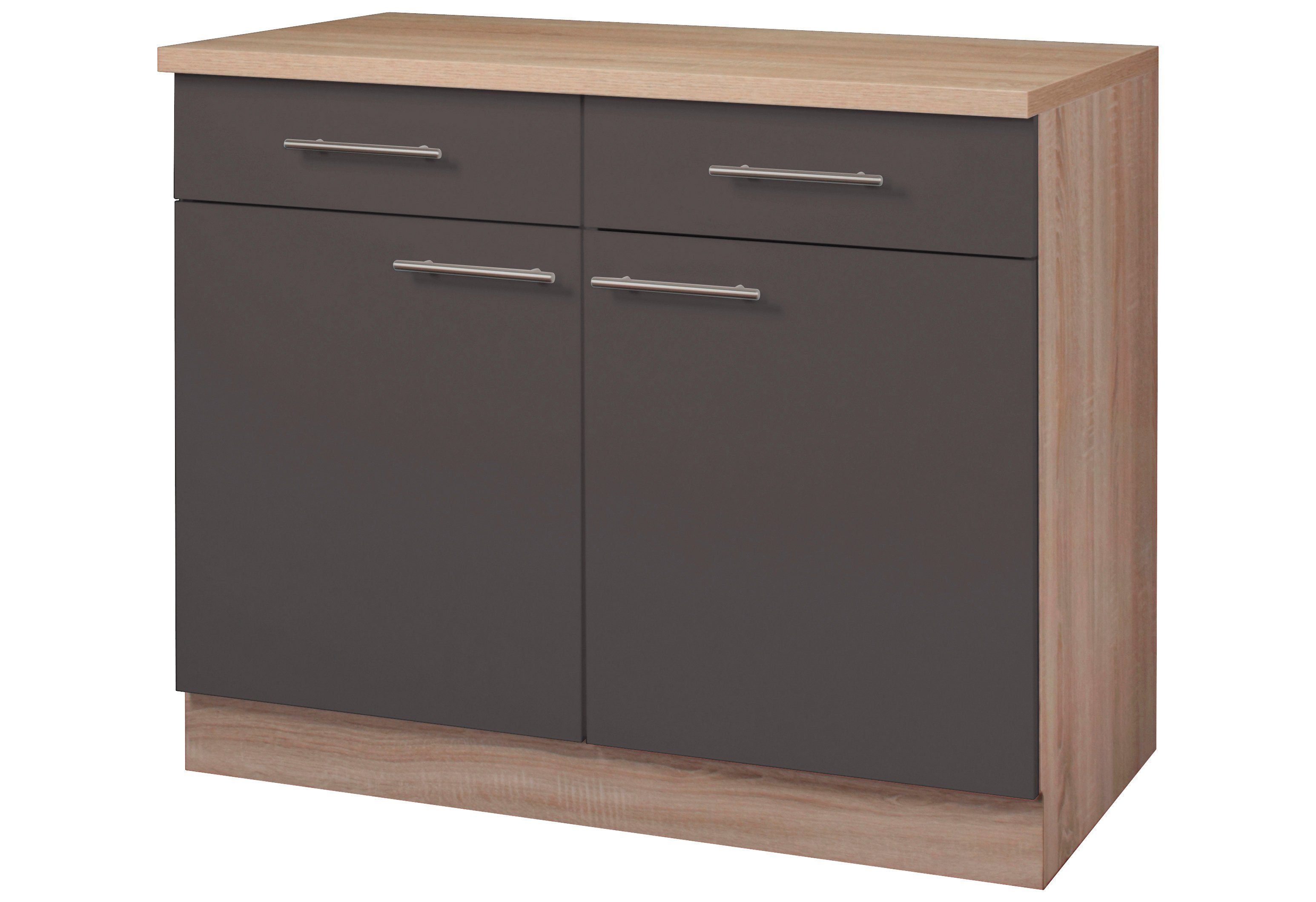 wiho Küchen Unterschrank Montana 100 cm günstig online kaufen