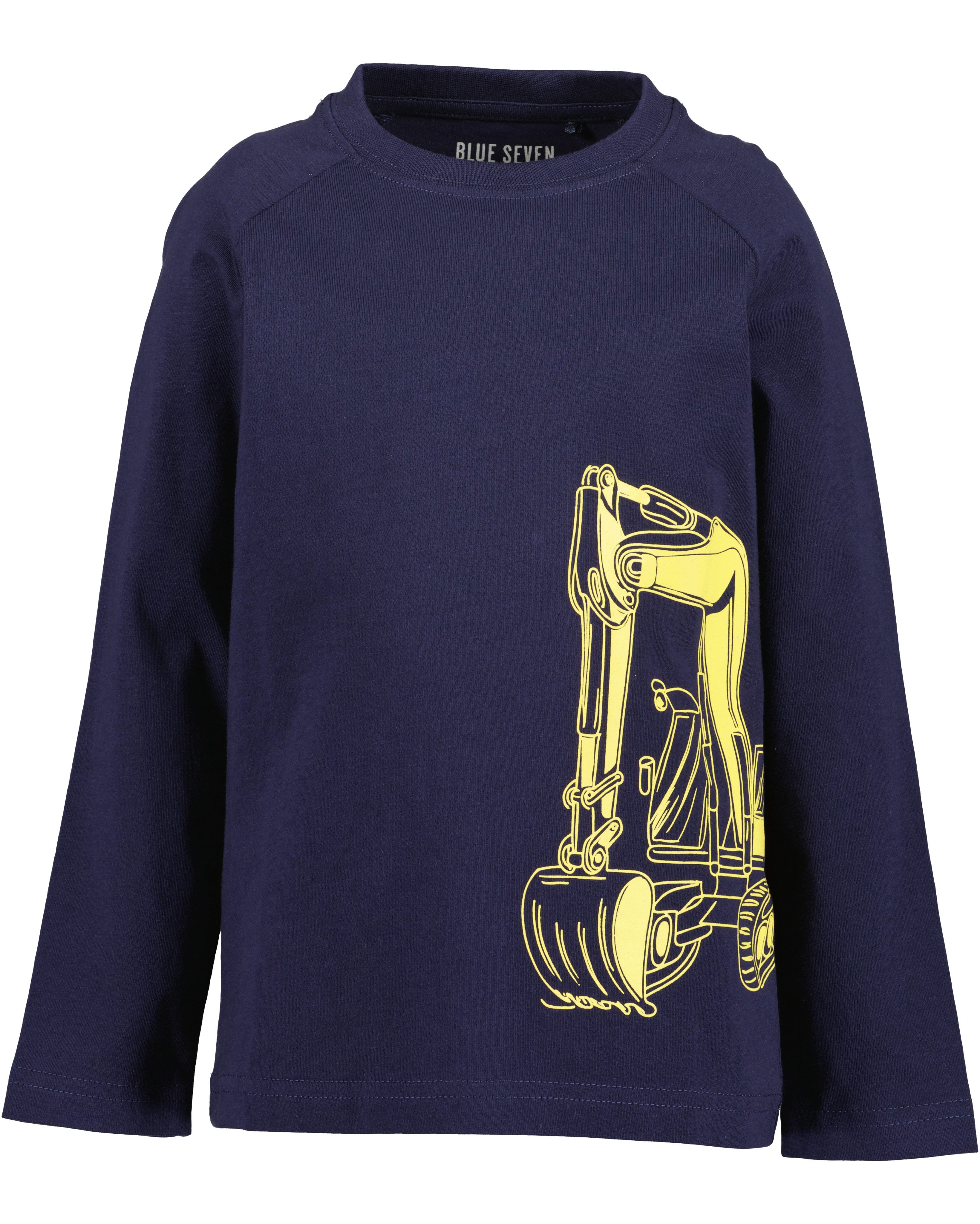 Blue Seven Langarmshirt Baumwolle, reflektierender "Glow-in-the-dark" Print