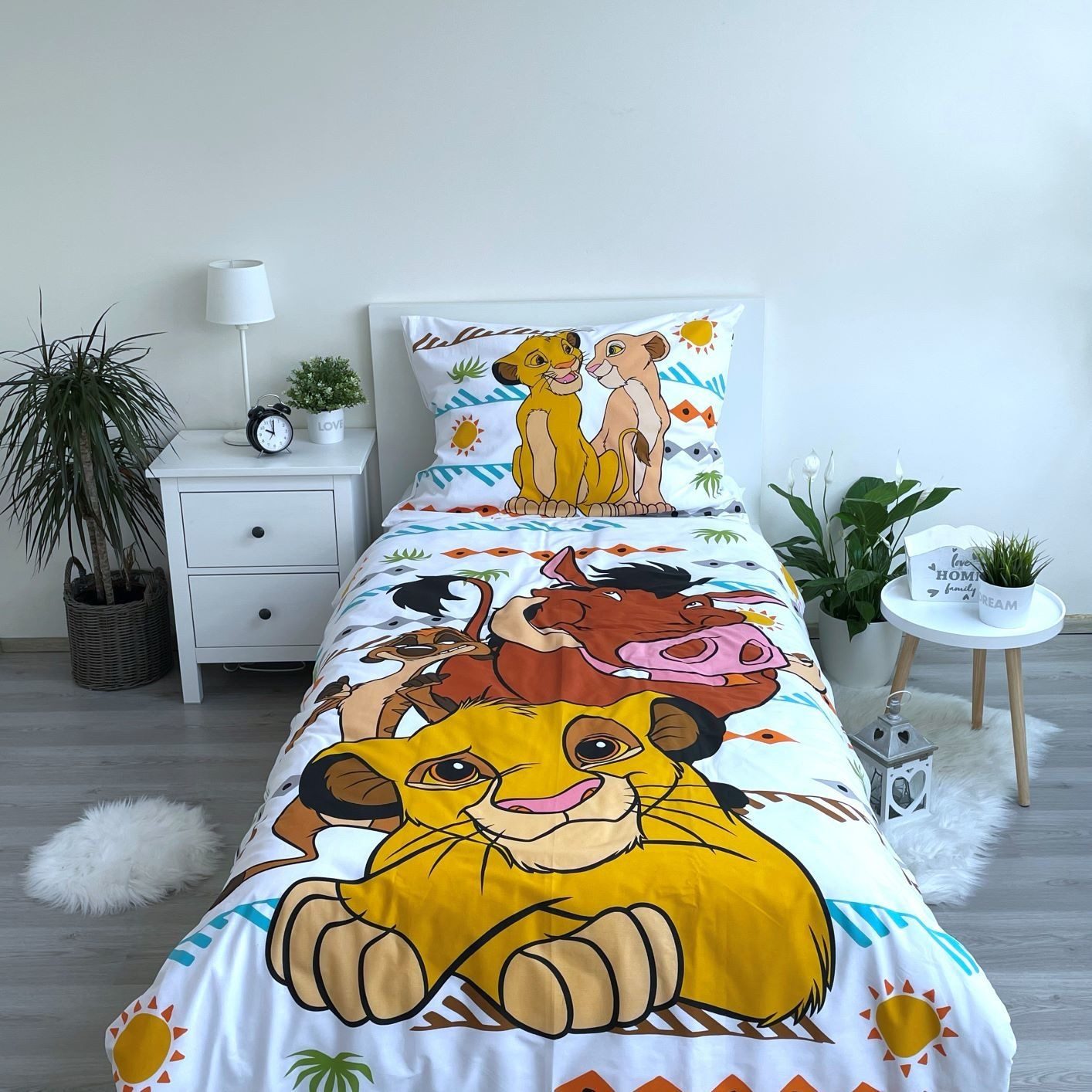 Disney The Lion King Bettwäsche Simba, Baumwolle, 2 teilig, Kinder Wendebet günstig online kaufen