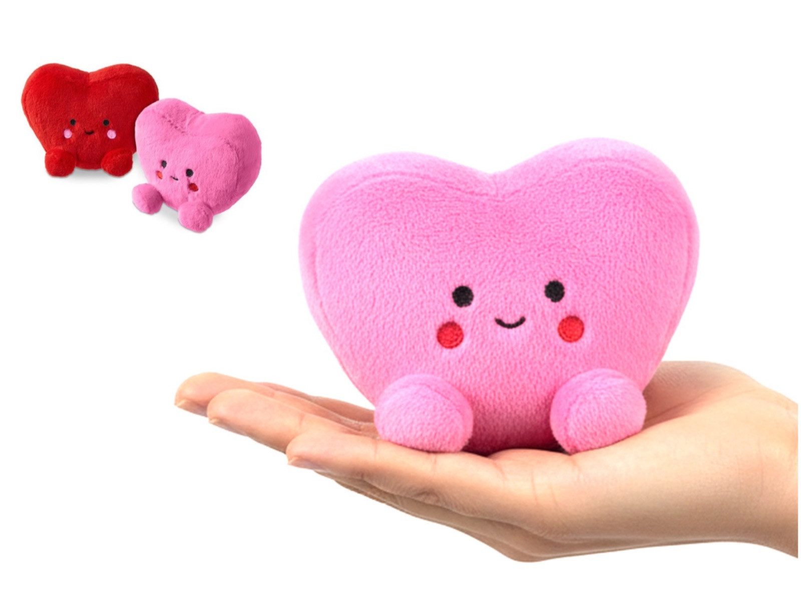 LK Trend & Style Plüschfigur Herz (1-St., Kuschlig Flauschig), zauberhaftes Geschenk für deinen Lieblingsmensch