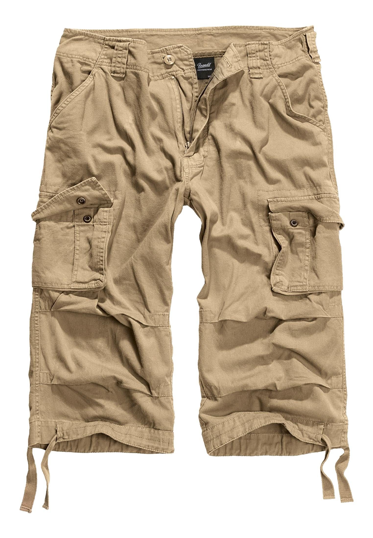 Cargo Herren Shorts (1-tlg) 3/4 Urban Legend Stoffhose beige Brandit