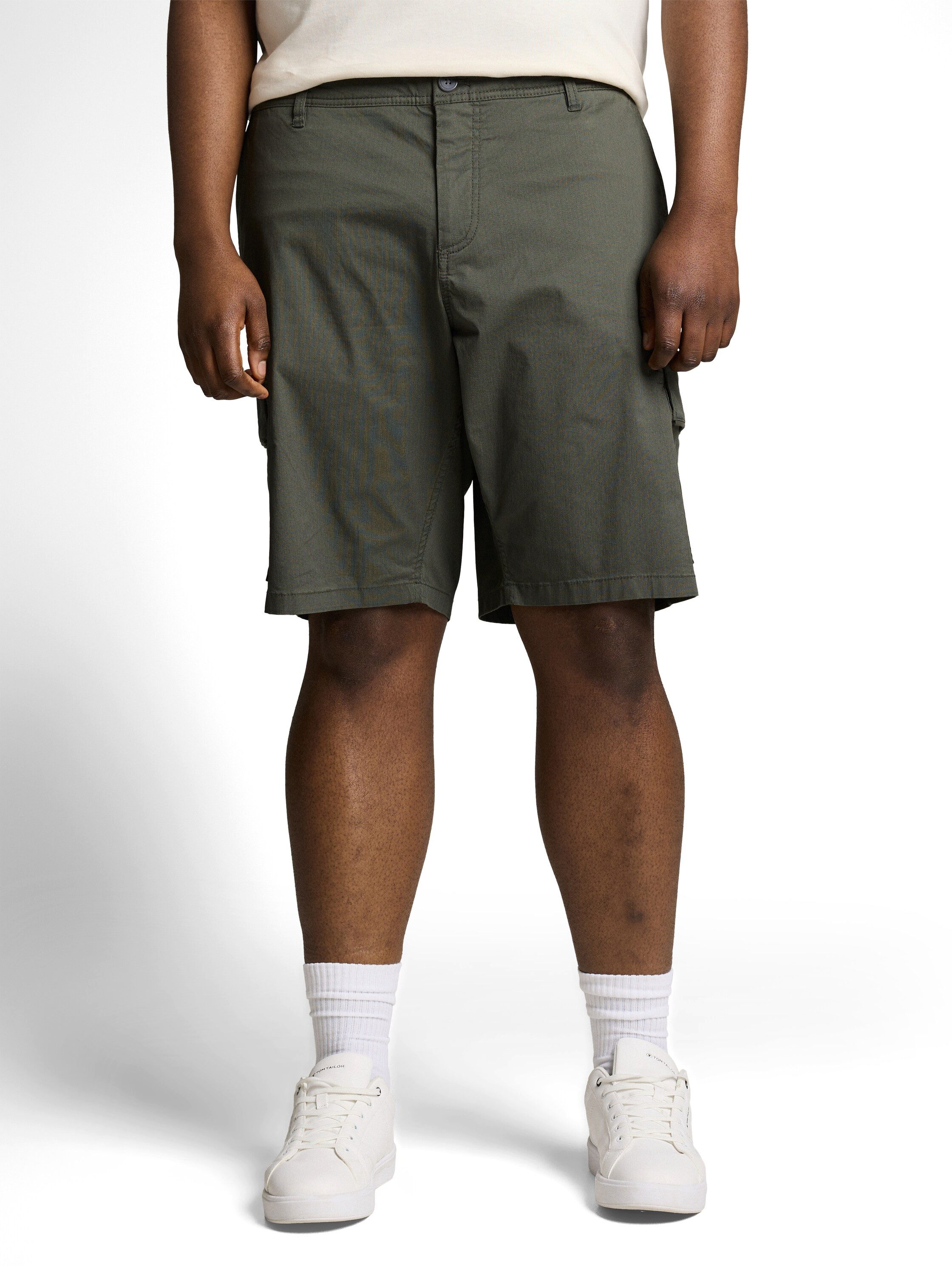 TOM TAILOR PLUS Cargohose Cargo-Shorts mit Stretch