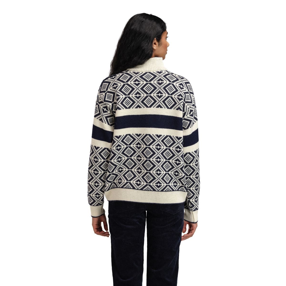 Dale of Norway Fleecepullover Team Norway Cortina Fem. Sweater Eleganter Damenpullover aus hochwertiger norwegischer Wolle