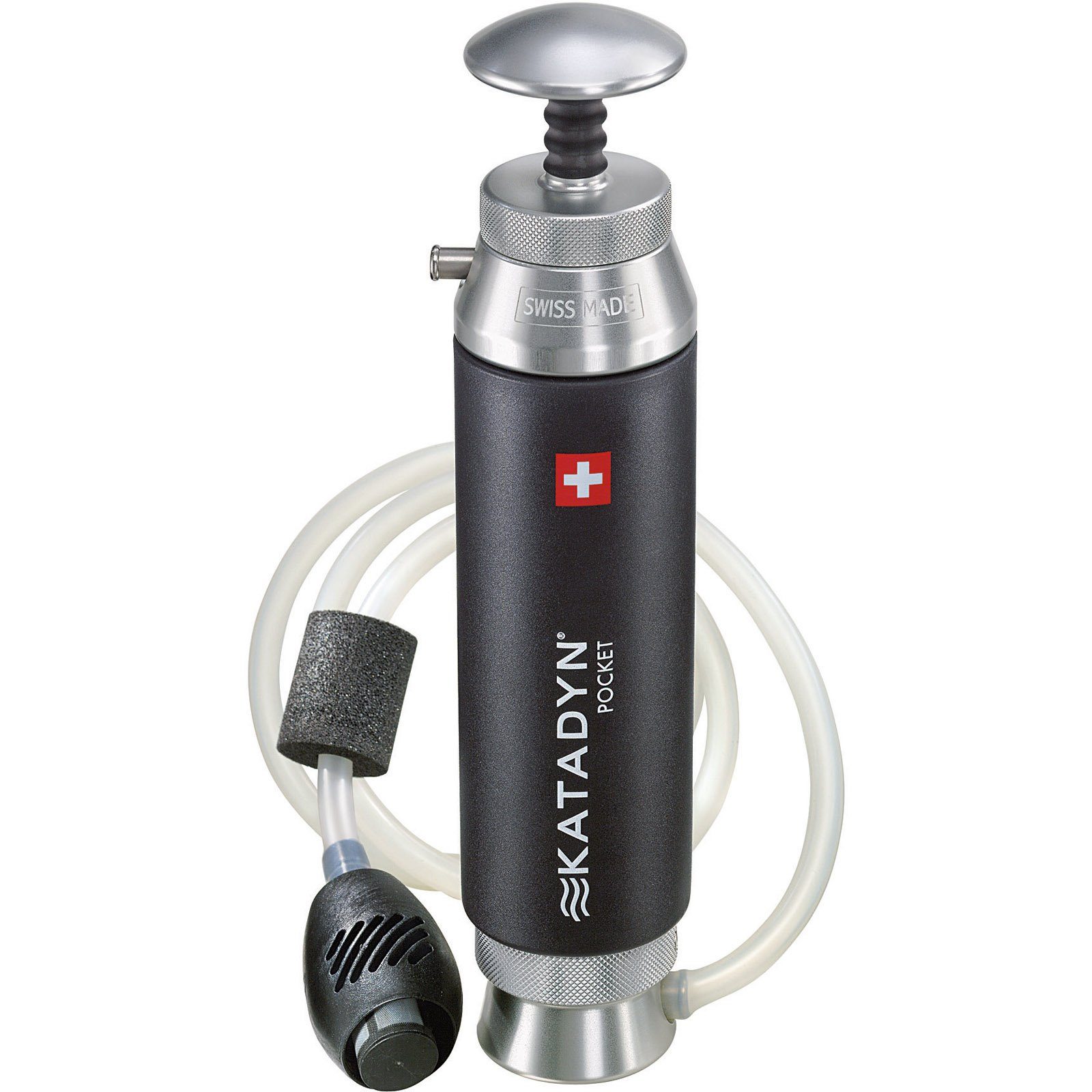 Katadyn Wasserfilter Wasserfilter Pocket Keramik Silber, Trinkwasser Filter Wasser Entkeimer