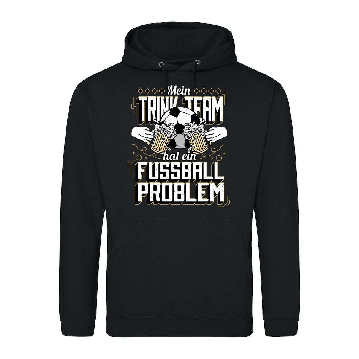 Youth Designz Kapuzenpullover "Mein Trink Team, Hat Ein Fußball Problem" Herren Hoodie Pullover mit lustigem Frontprint