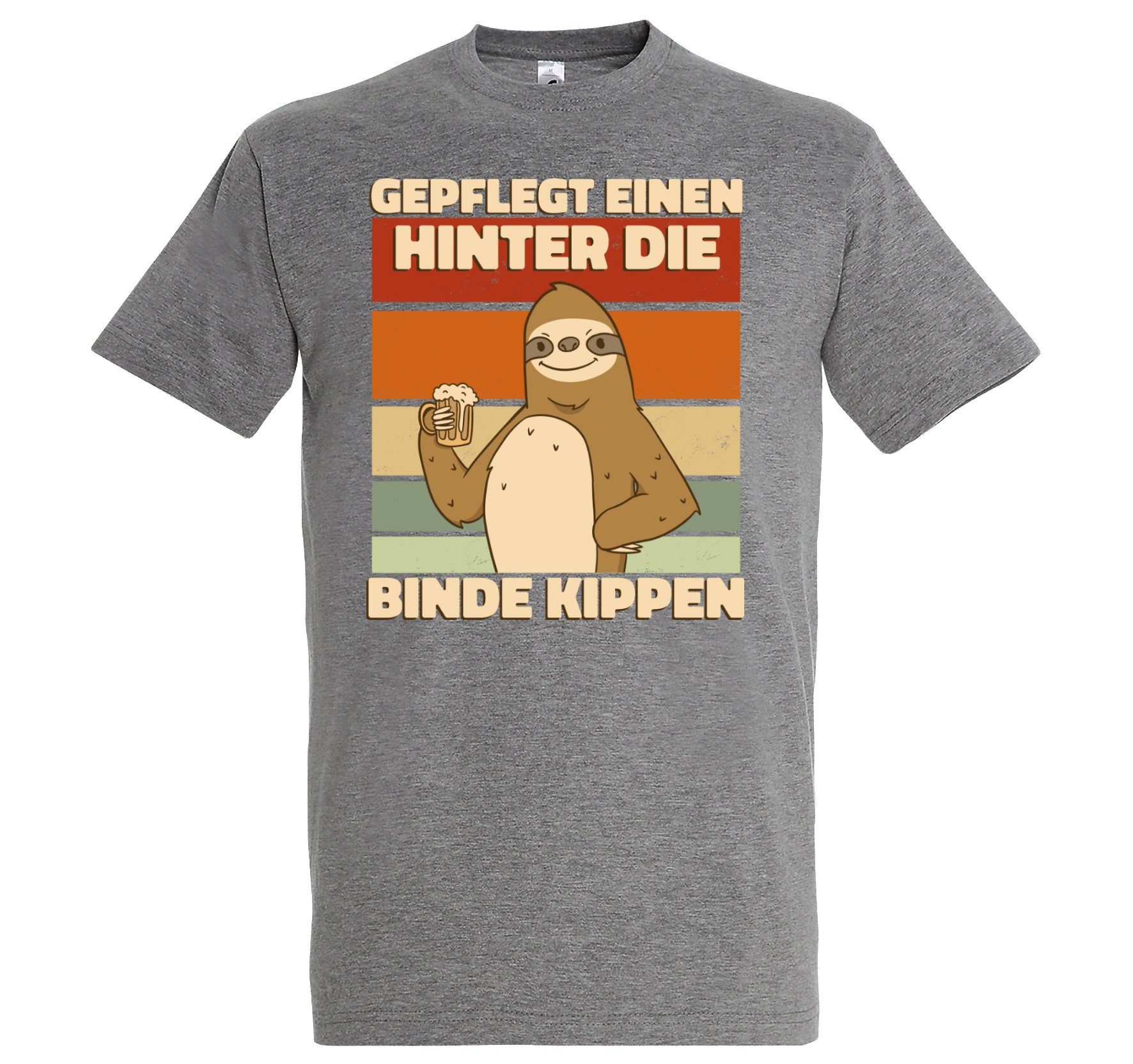Youth Designz PrintShirt Herren TShirt GEPFLEGT EINEN HINTER DIE BINDE KIPPEN mit lustigem