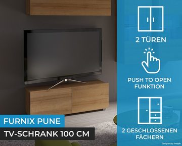 Furnix TV-Schrank PUNE 100 TV-Lowboard fürs Wohnzimmer freistähend oder Wandmontage nach Wahl möglich